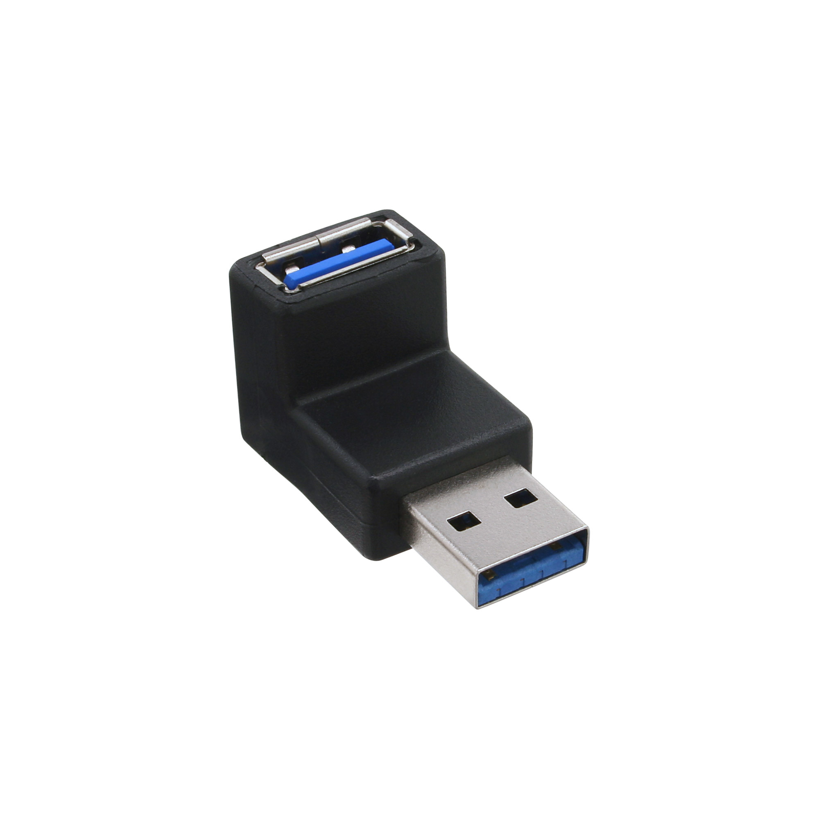 InLine USB 3.0 Adapter Plug A to Socket A Angled 90