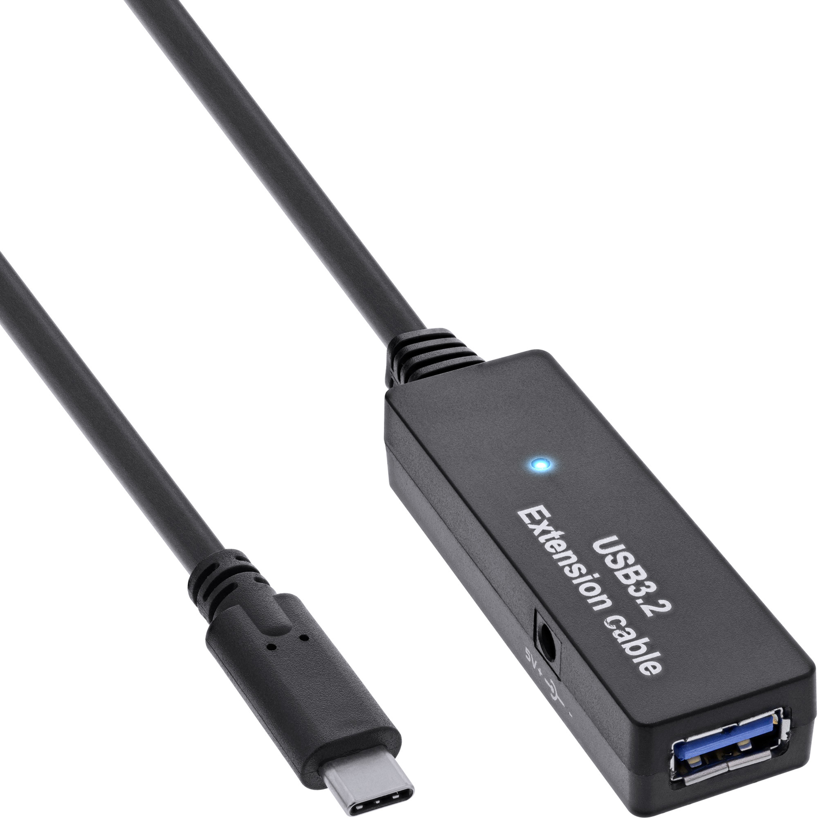 InLine USB 3.2 Gen.1 Active Extension USB-C Plug to USB-A Socket 5m