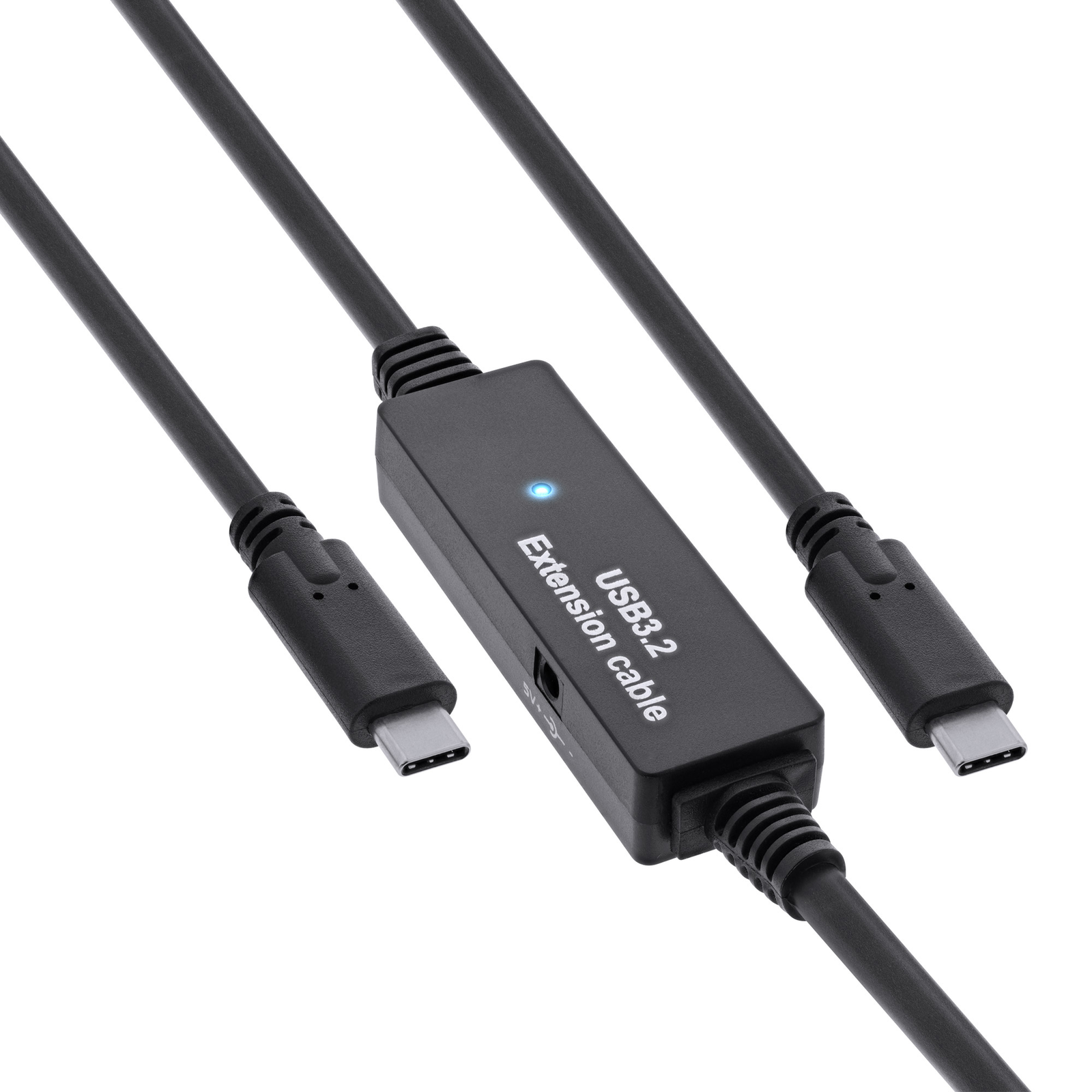 InLine USB 3.2 Gen.1 Active Cable USB-C Plug to USB-C Plug Black 10m