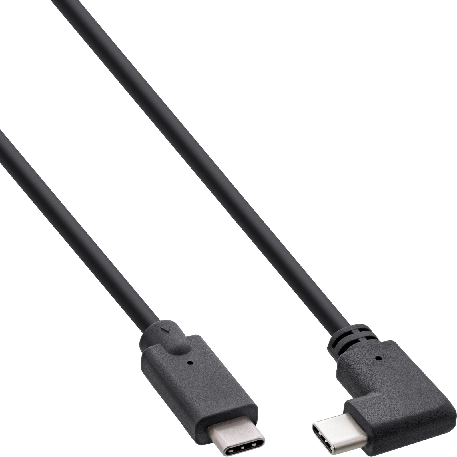 InLine USB 3.2 Gen.2 Cable USB-C Male-male Angled Black 0.3m