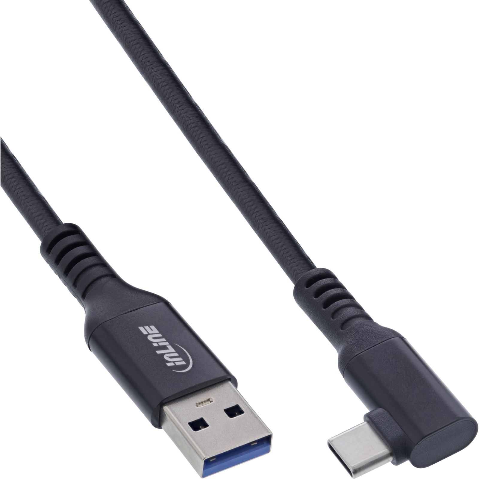 InLine USB 3.2 Gen.1 Cable USB-C St Angled USB-A St VR Black 5m 5 M USB C USB A USB 3.2 Gen 1 3.1