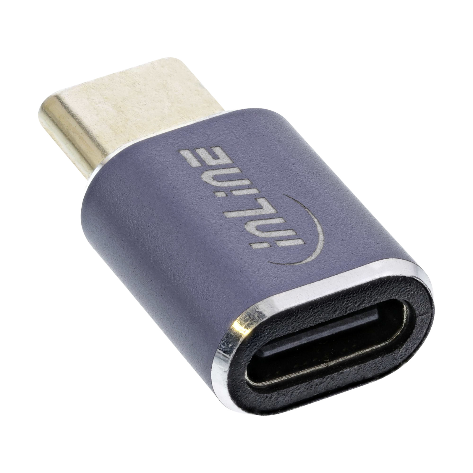 InLine USB4 Adapter USB-C Plug-socket Aluminum Grey