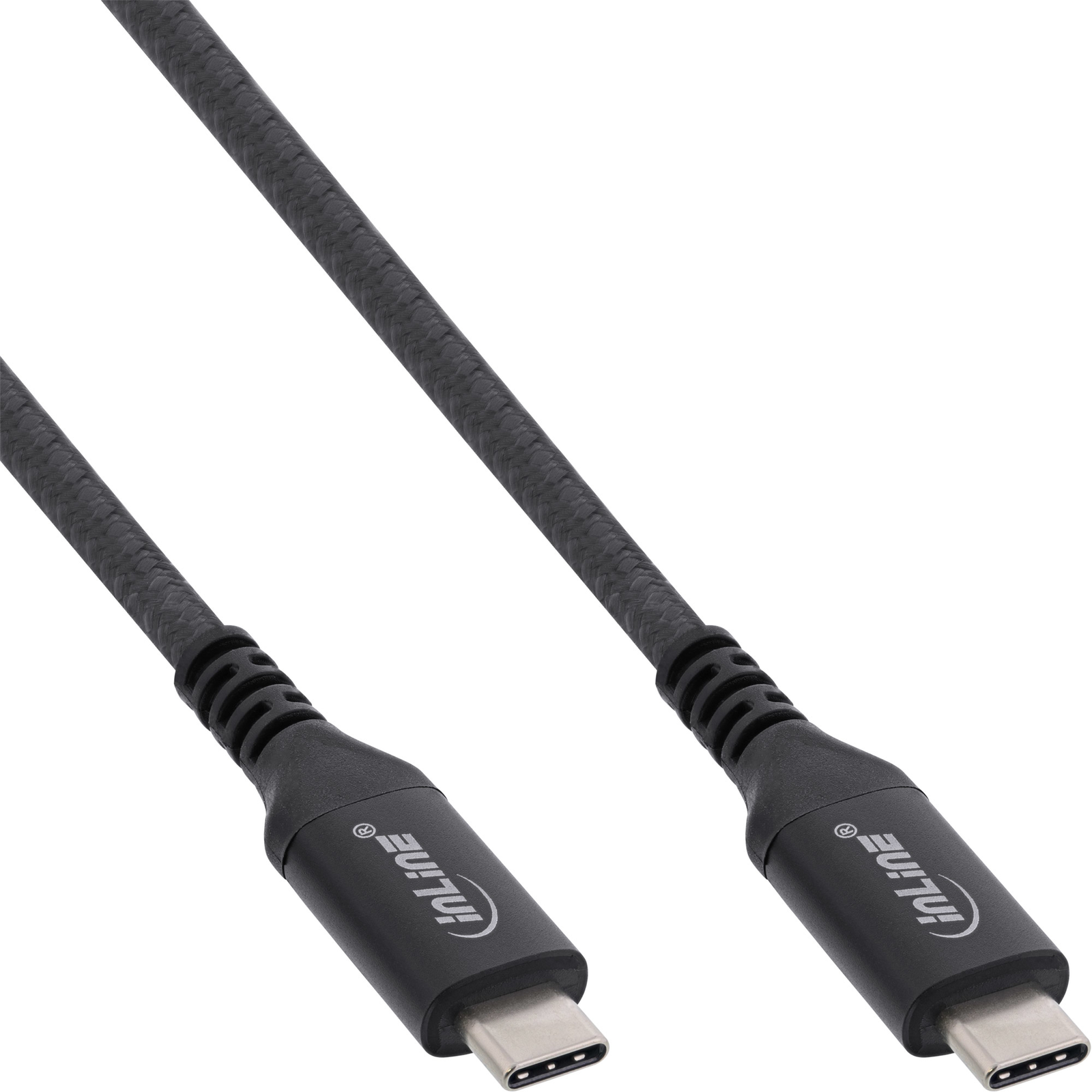 InLine USB4 Cable USB-C Male-male 8K60Hz Black 0.5m
