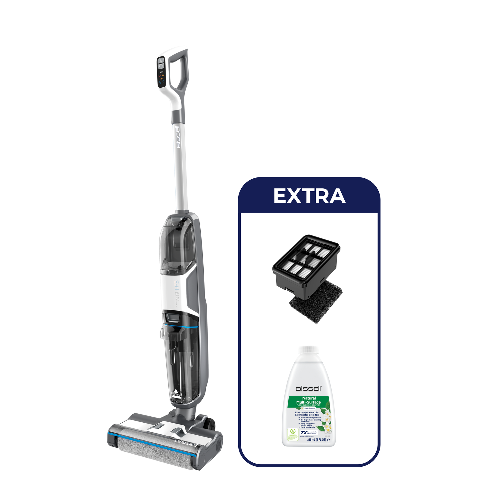 BISSELL Homecare CrossWave HF3 Select 3639N Light Grey Grey
