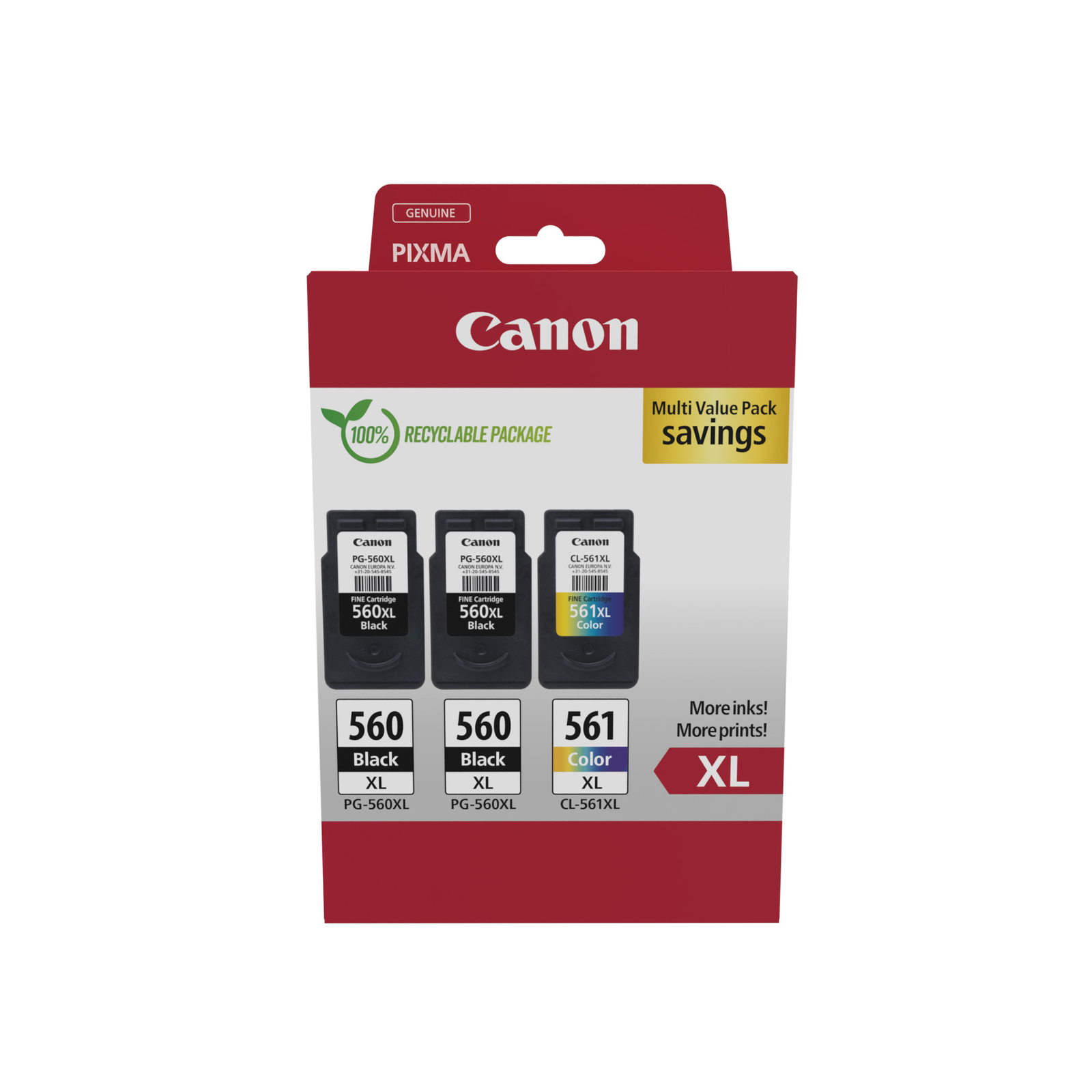 Canon Multi Value Pack Ink Black Color (cyan magenta Yellow)