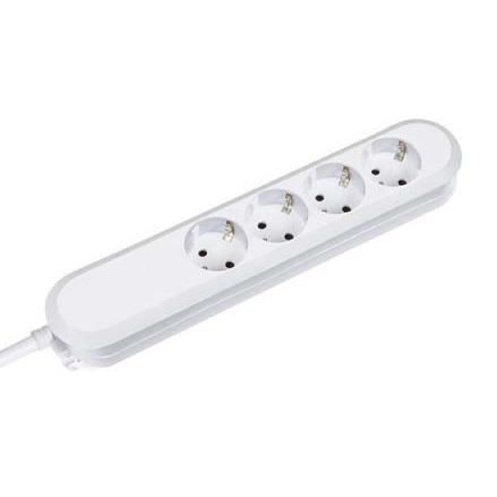 Bachmann 381.221K 4-way Socket Strip White Safety Contact 1 Pc.