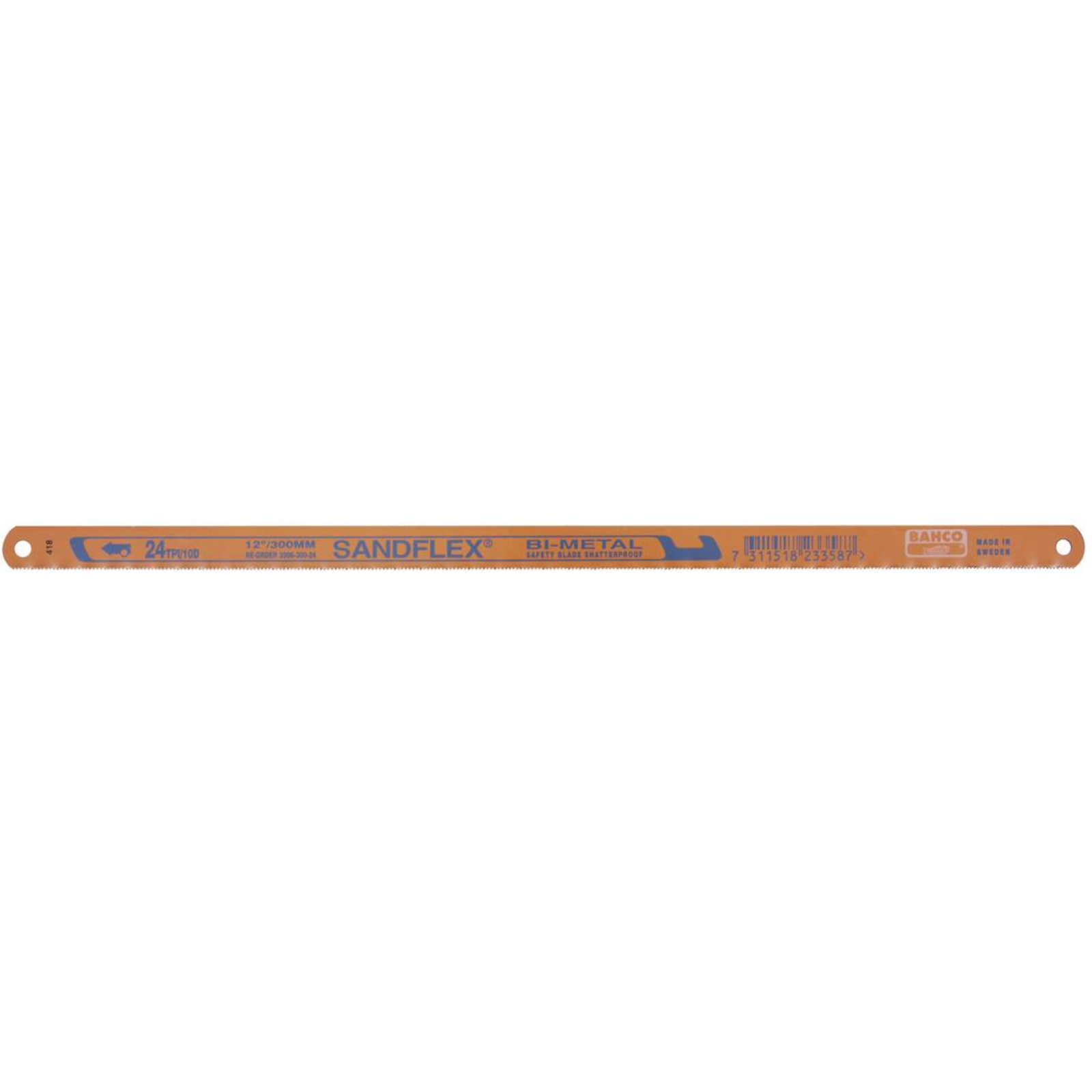 Bahco Hand Saw Blade Sandflex Bimetal 300mm 24 Tooth Pack of 5 3906-300-24-5P (3906-300-24-5P)