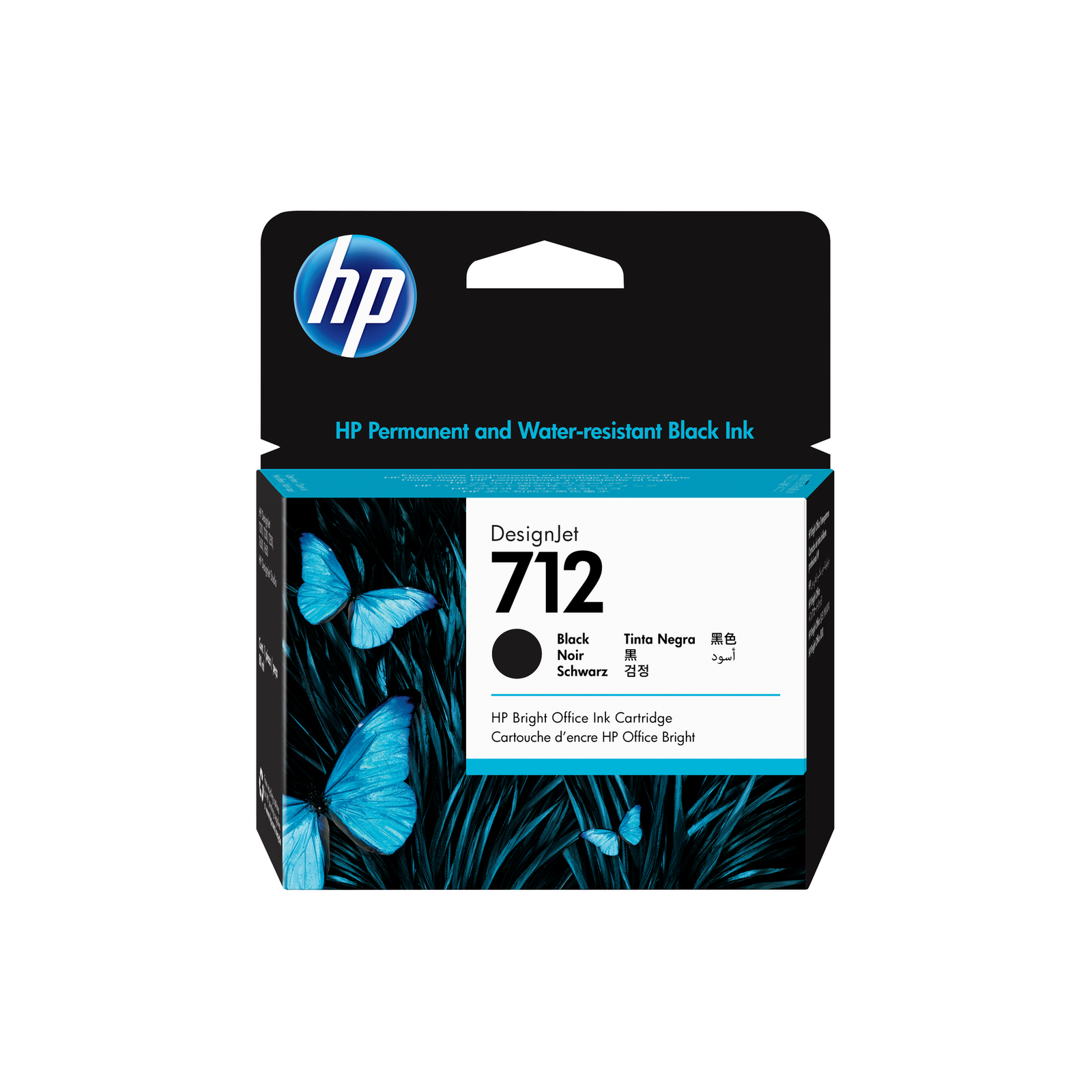 HPI 712 80-ml Black DesignJet Ink Cartridge