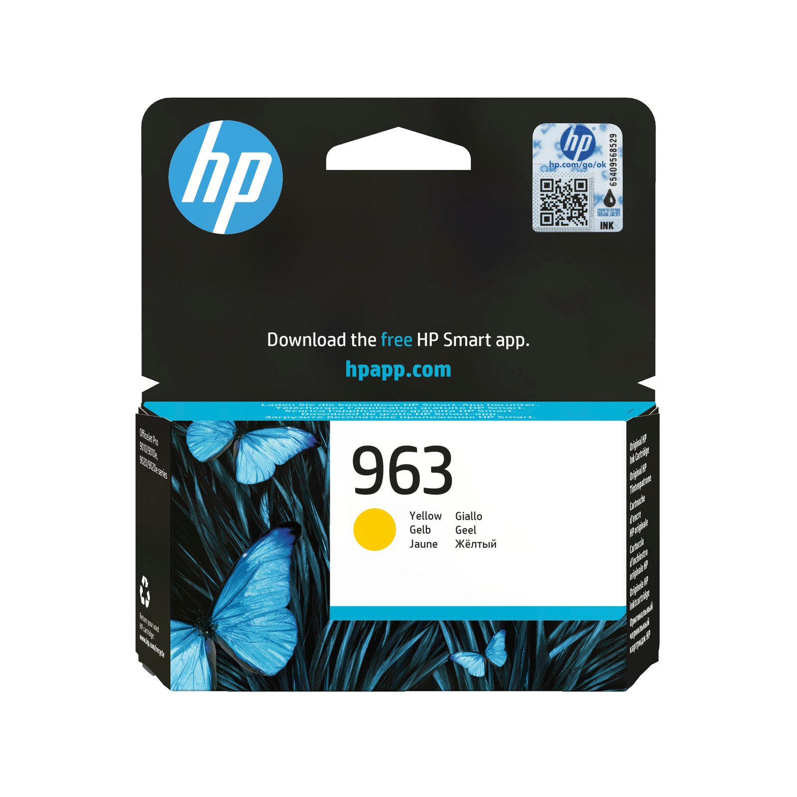 HPI 963 Yellow 700 Pages Ink 3JA25AE Original