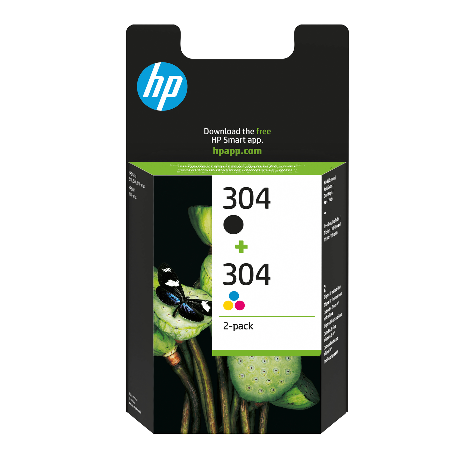 HPI 304 Color cyan magenta Yellow Pigmented Black Ink 3JB05AE