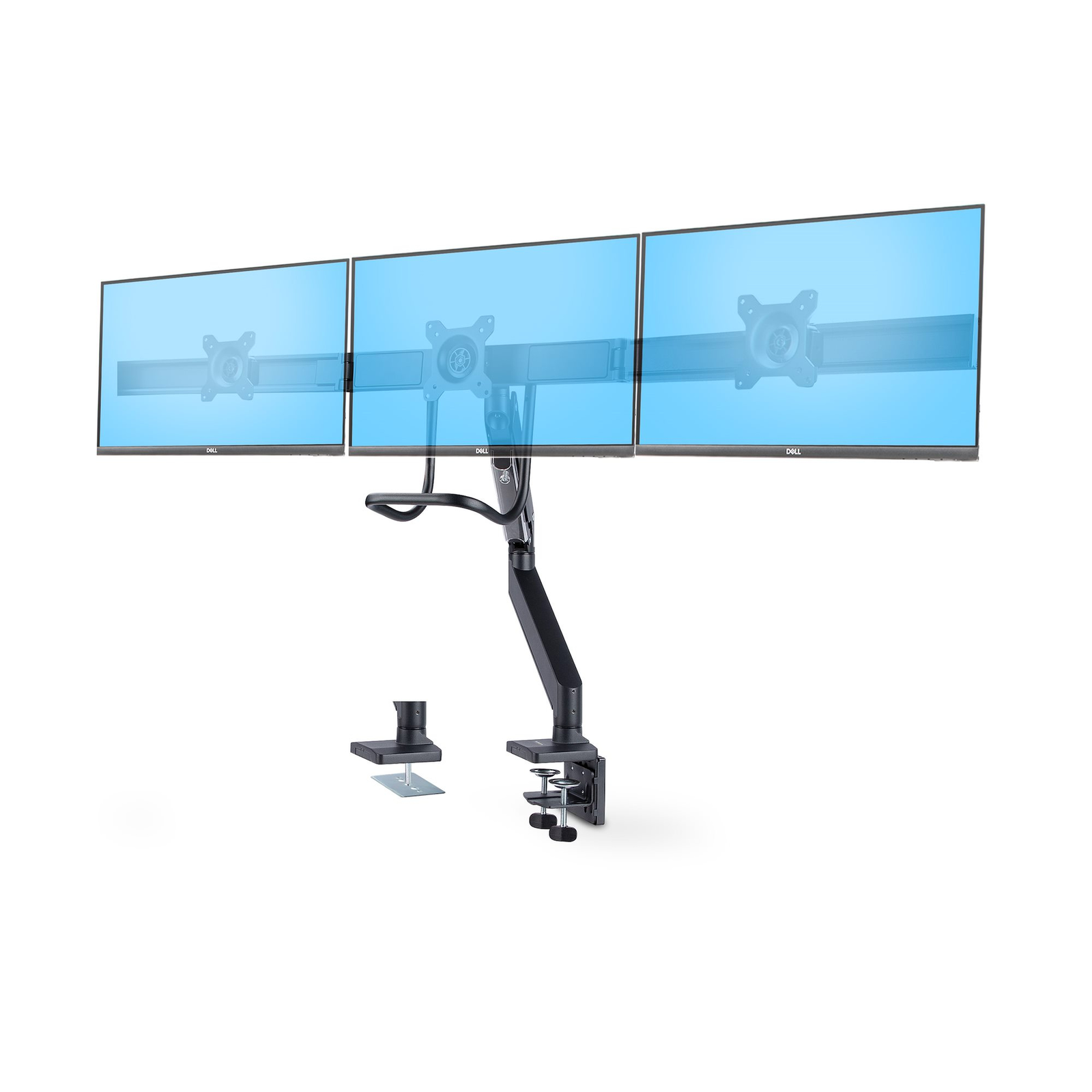 StarTech.com TRIPLE MONITOR DESK Mount CROSSBAR DESIGN up to 27IN SCREE