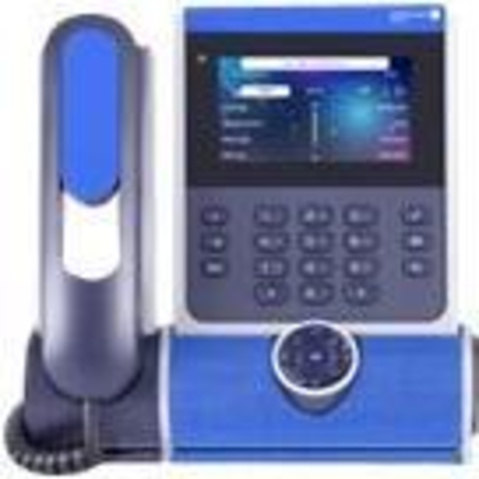 Alcatel Lucent ALE-400 VoIP Phone Blue Wall-Standing/Stand-Up LCD