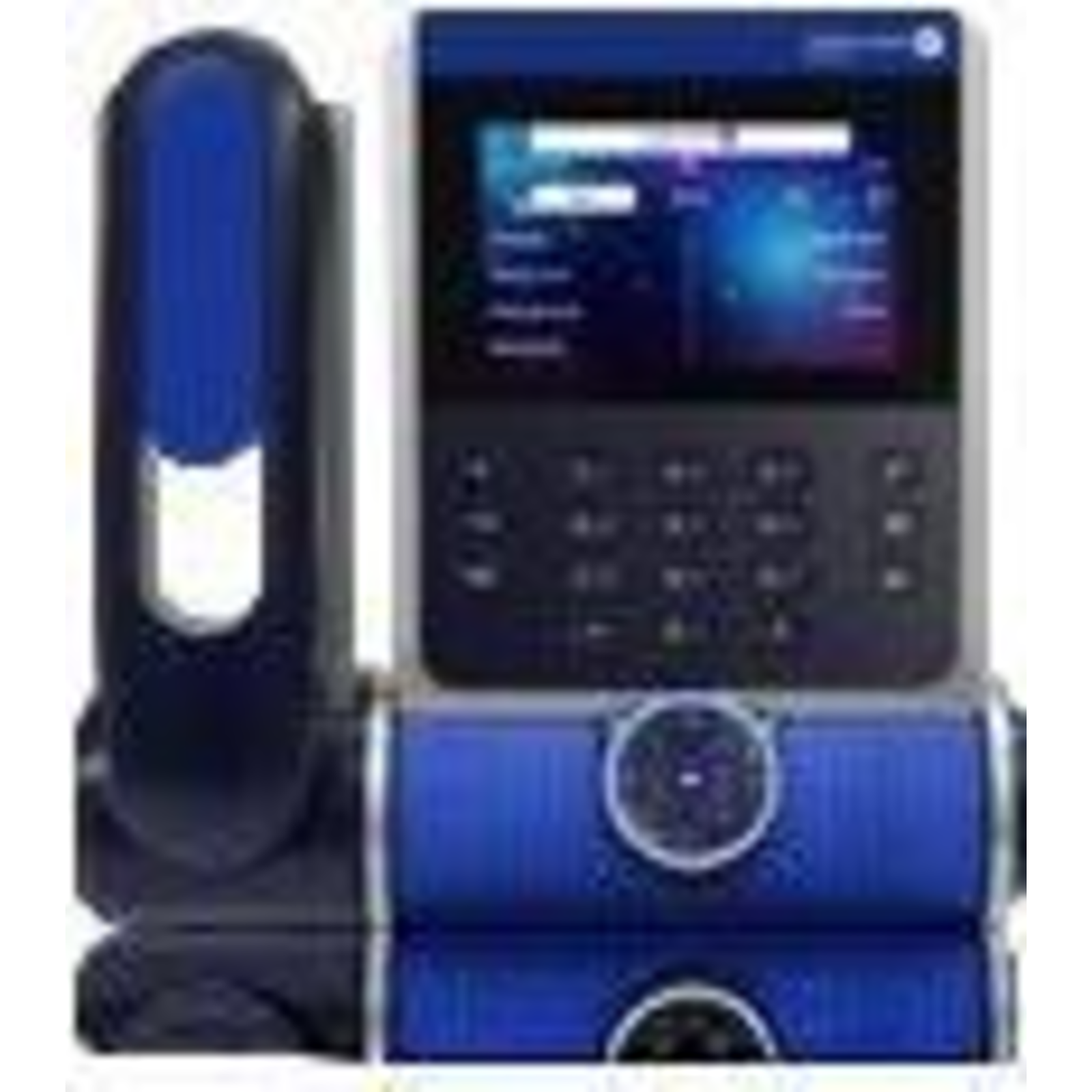 Alcatel Lucent ALE-400 VoIP Phone Blue Wireless Wall-Mounted Stand-Up LCD