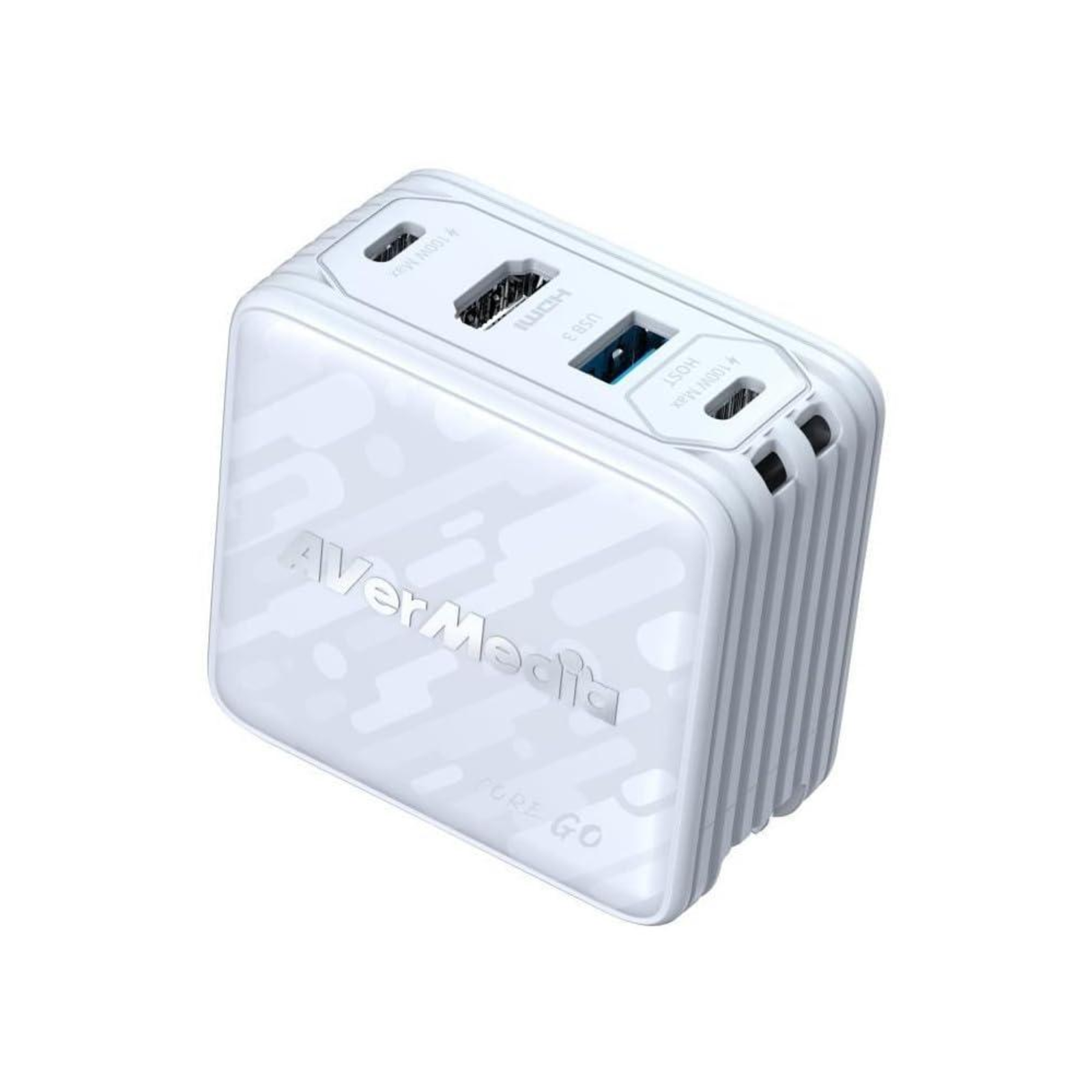 AVer Charging Dock Core GO GC313 White 100W GaN HDMI