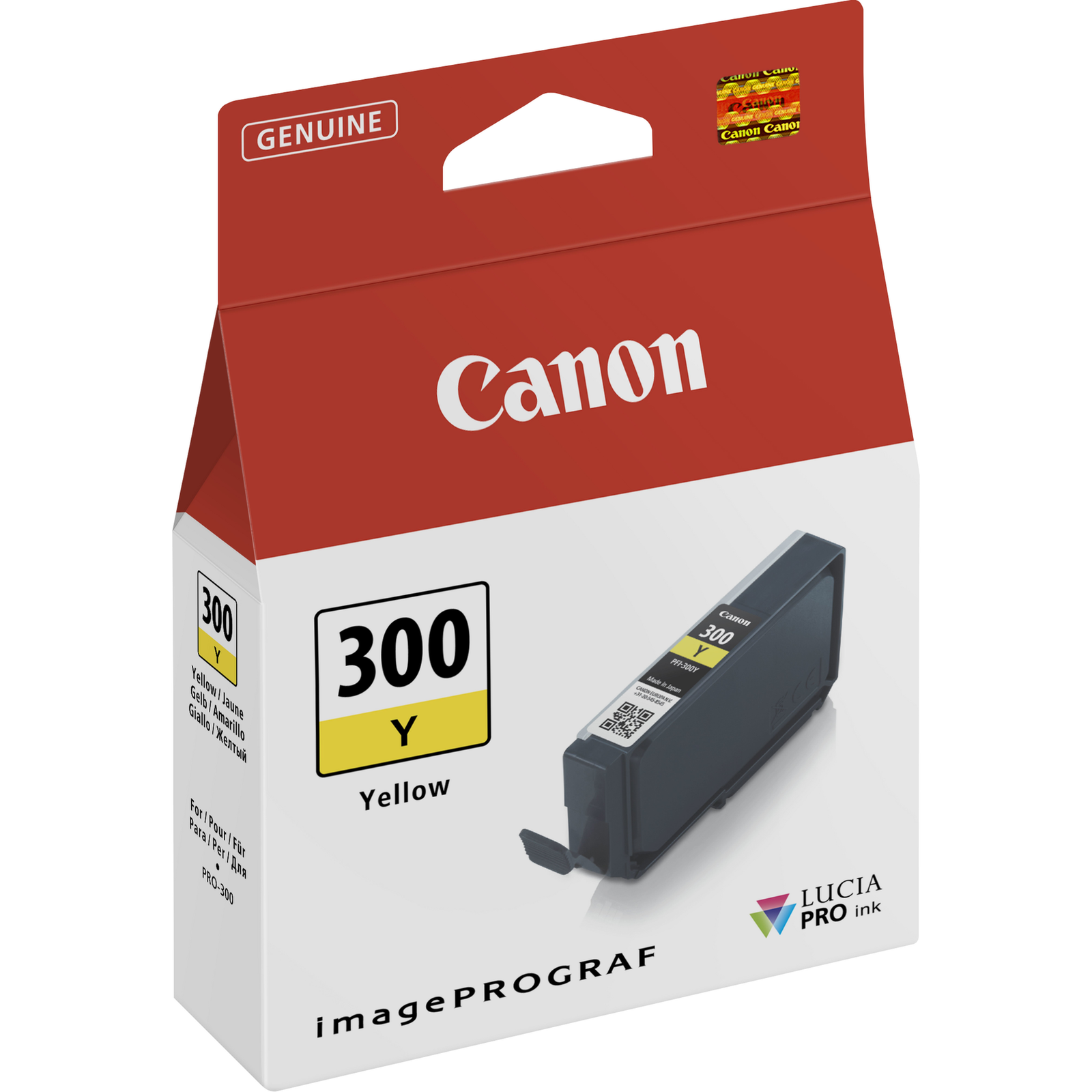 Canon PFI-300 Y Yellow Original Ink Container