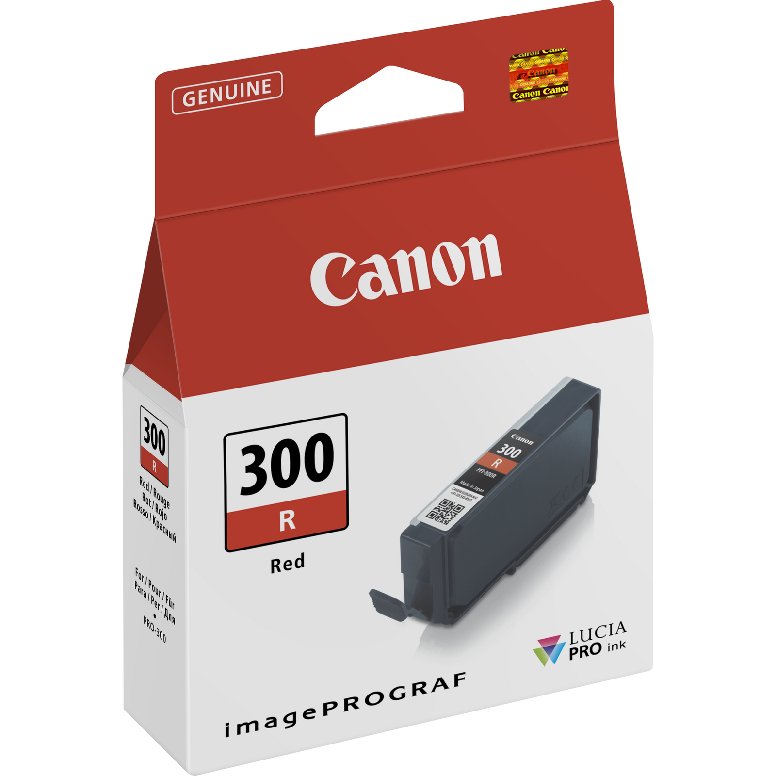 Canon PFI-300 R Red Original Ink Container
