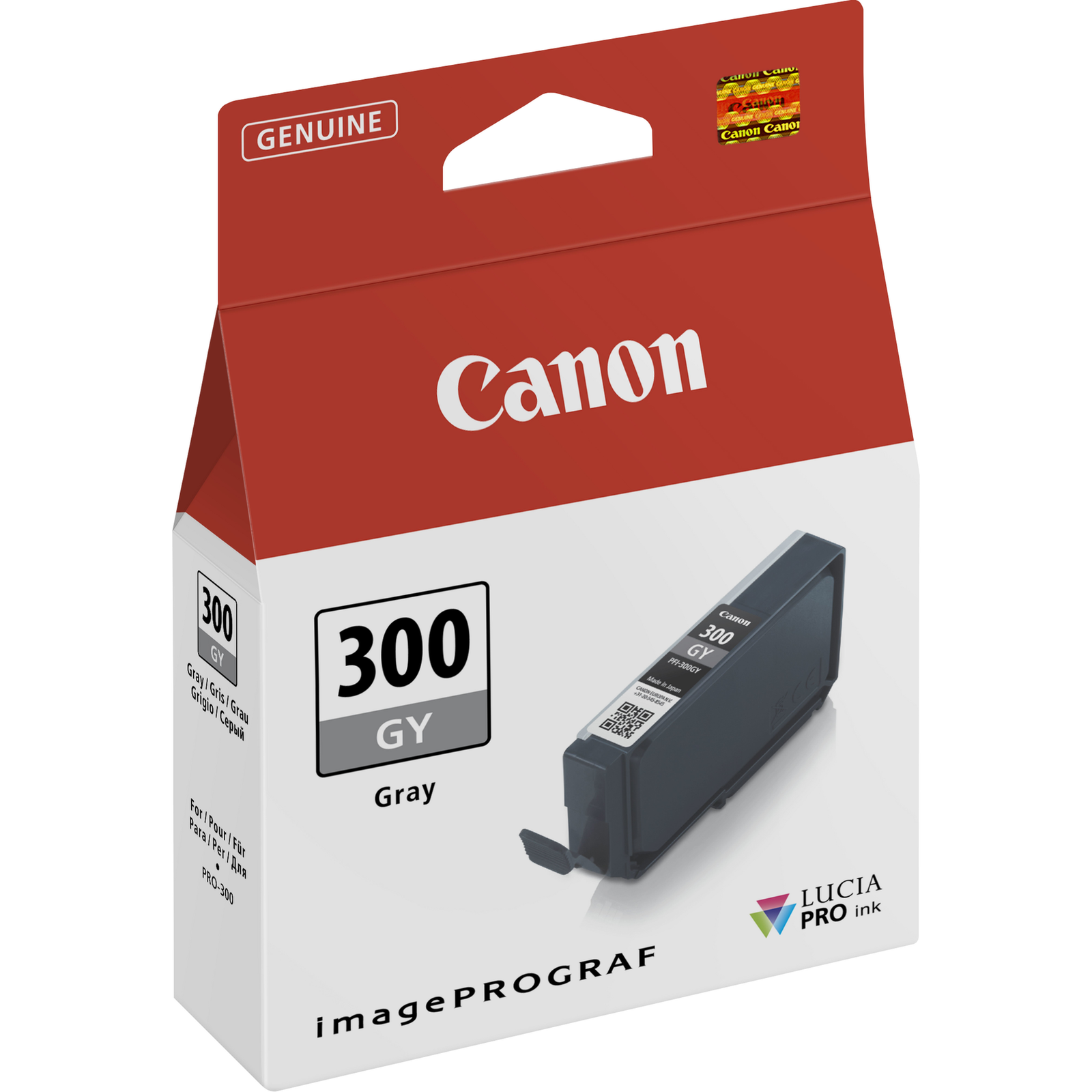 Canon PFI-300 GY Gray Original Ink Container