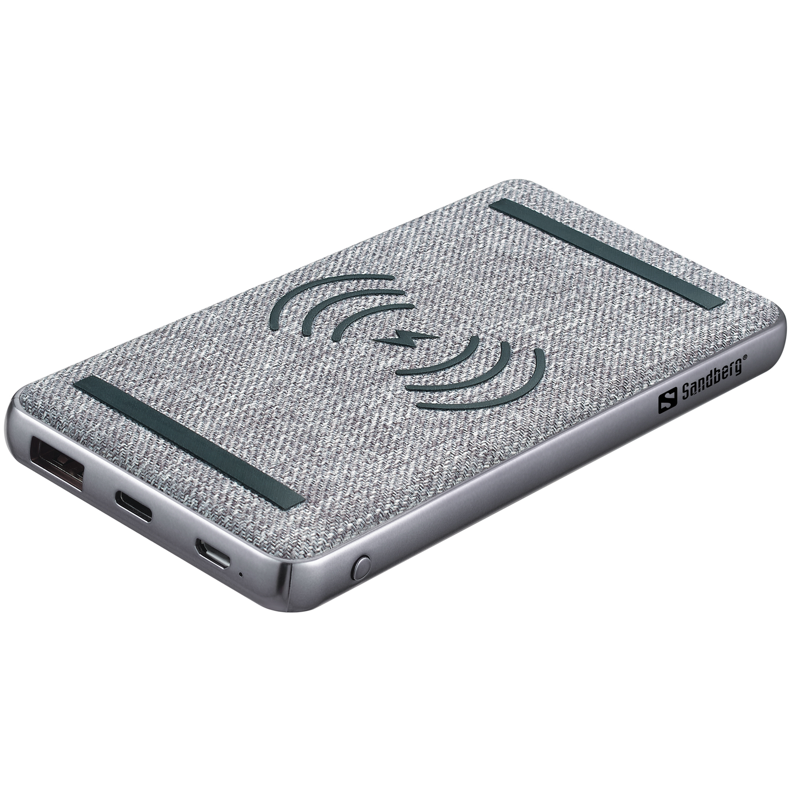 Sandberg 420-61 Wireless Powerbank 10000mAh 20W QC3.0 USB-A USB-C Grey