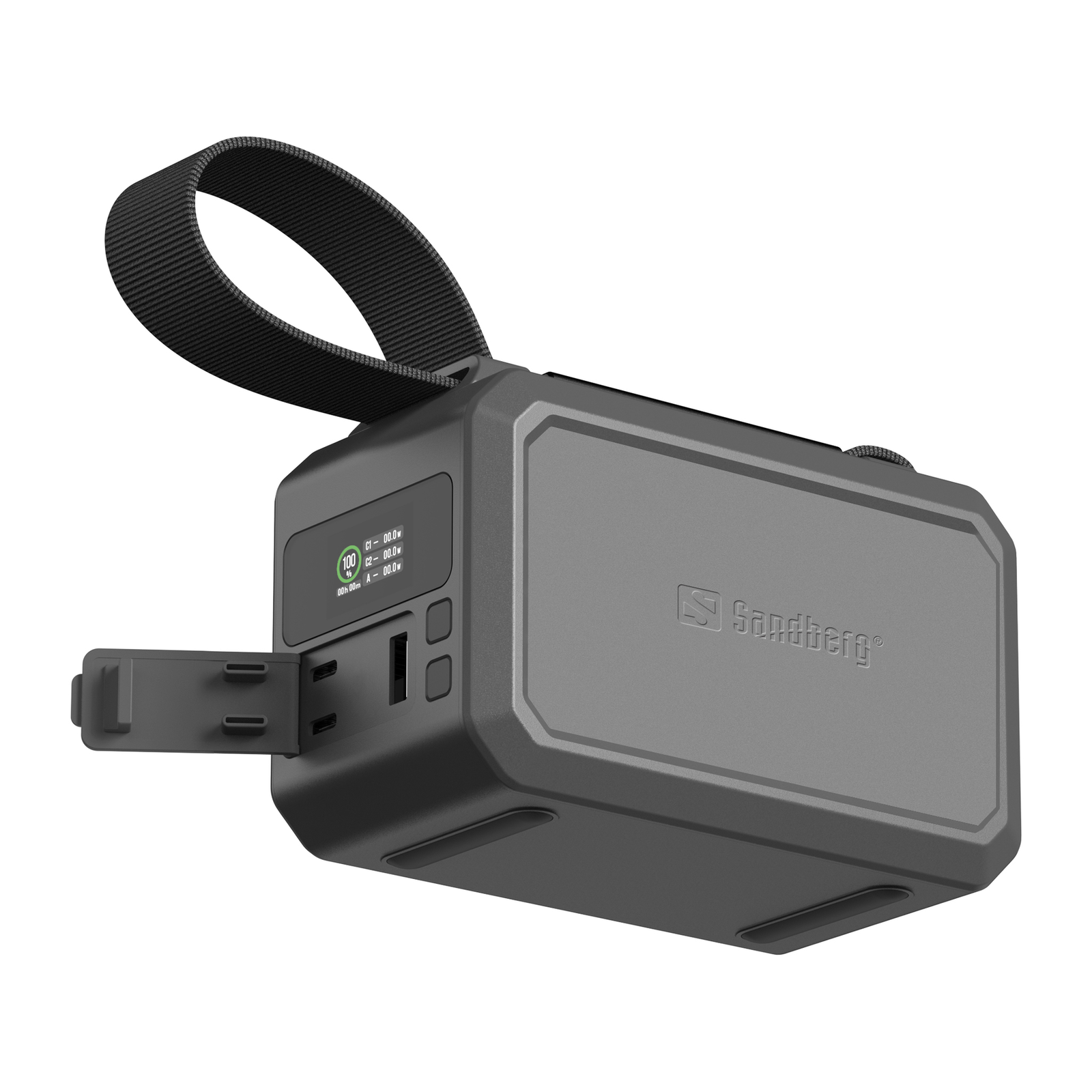 SANDBERG Survivor Power Bank 40000 MAh 154 Wh 100 Watts 5 A QC 3.0 3 Output Ports USB Type 2 X USB-C