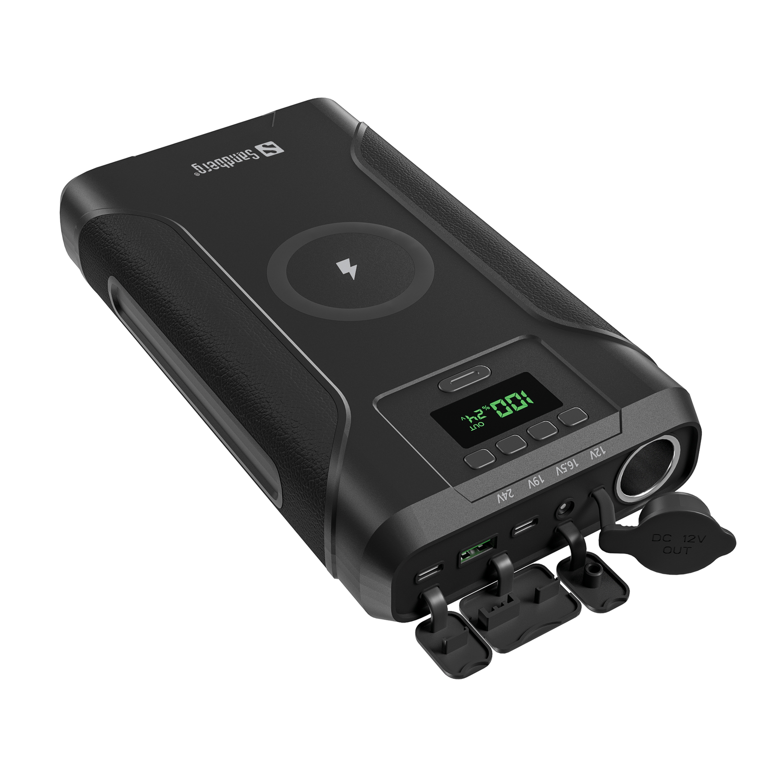 SANDBERG Survivor 7in1 Powerbank 76800 MAh 276.48 Wh 5 A 5 Output Ports DC5521 2 X 24-pin USB-C PD