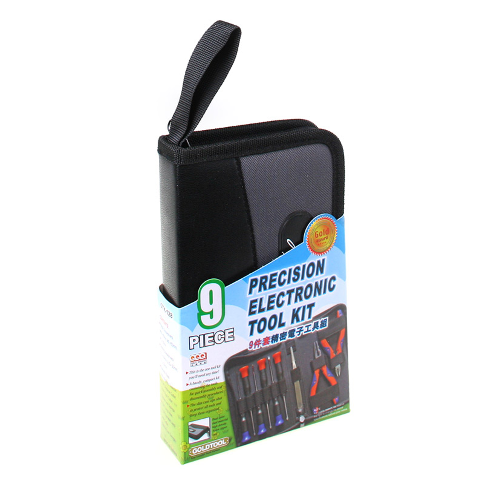InLine Tool Set for Computers And Electronics 9-piece