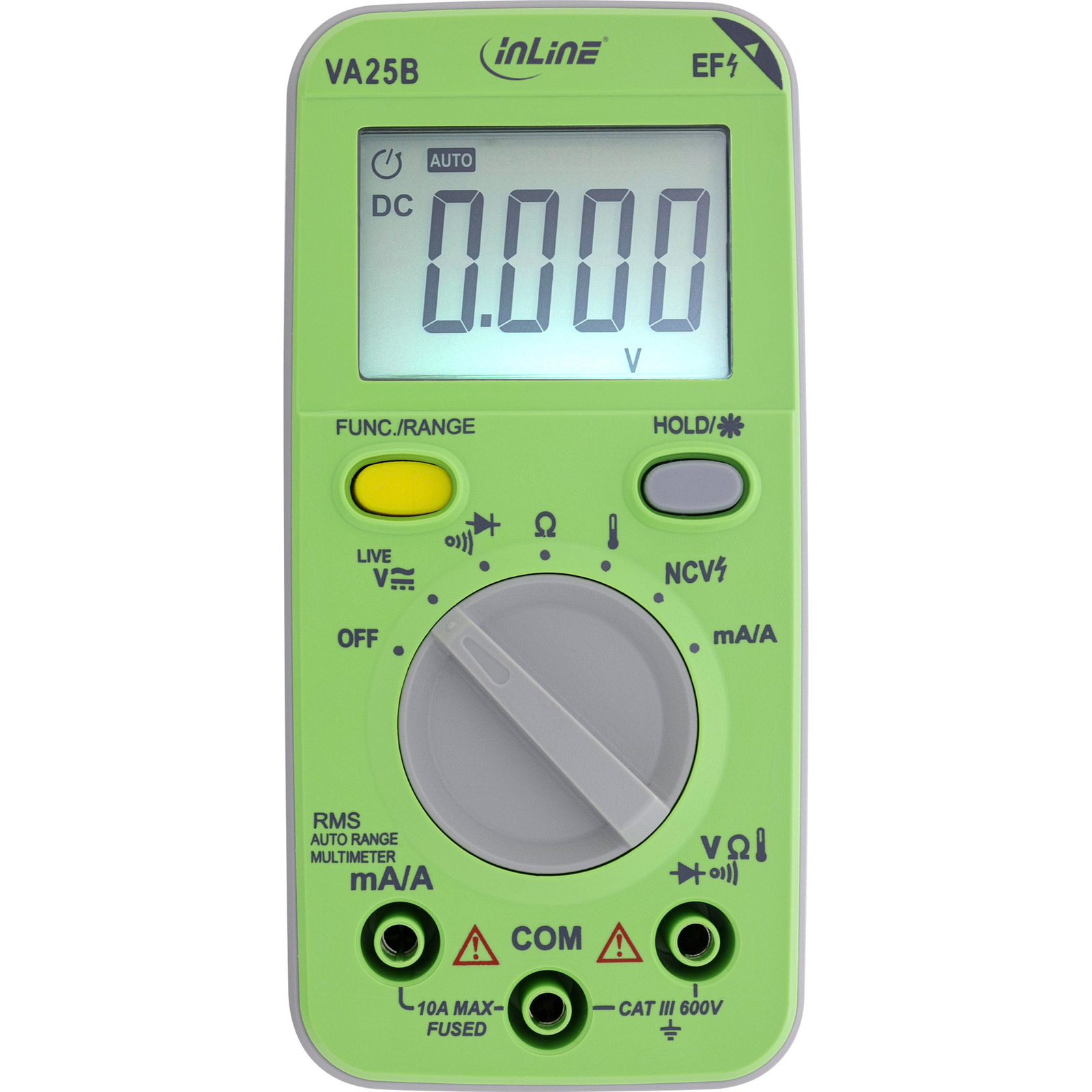 InLine Multimeter with Auto-Range Pocket Size