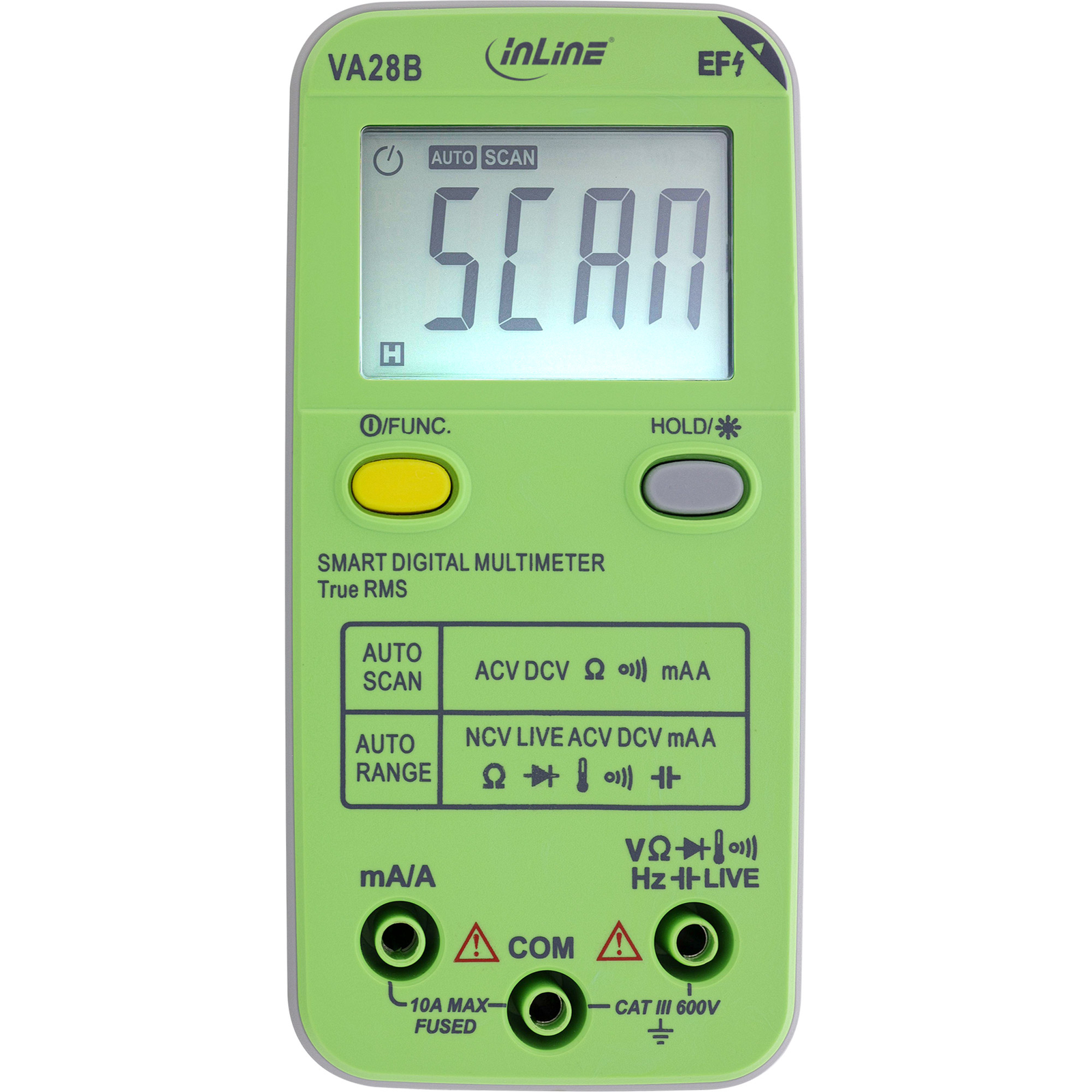 InLine Multimeter with Auto-range And Autoscan Pocket Size