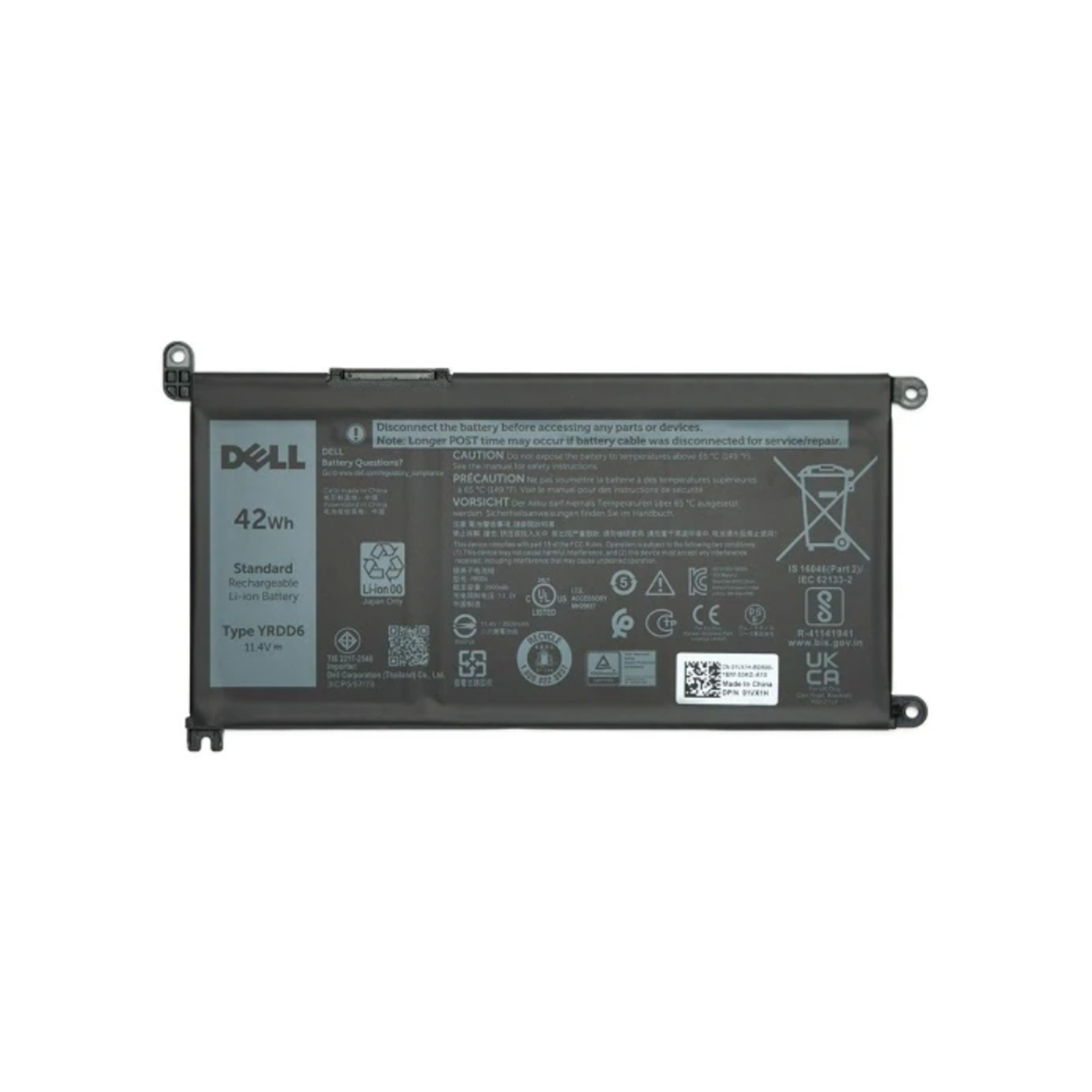Dell 451-BBVN Battery 42Wh Original Battery 3,500 MAh