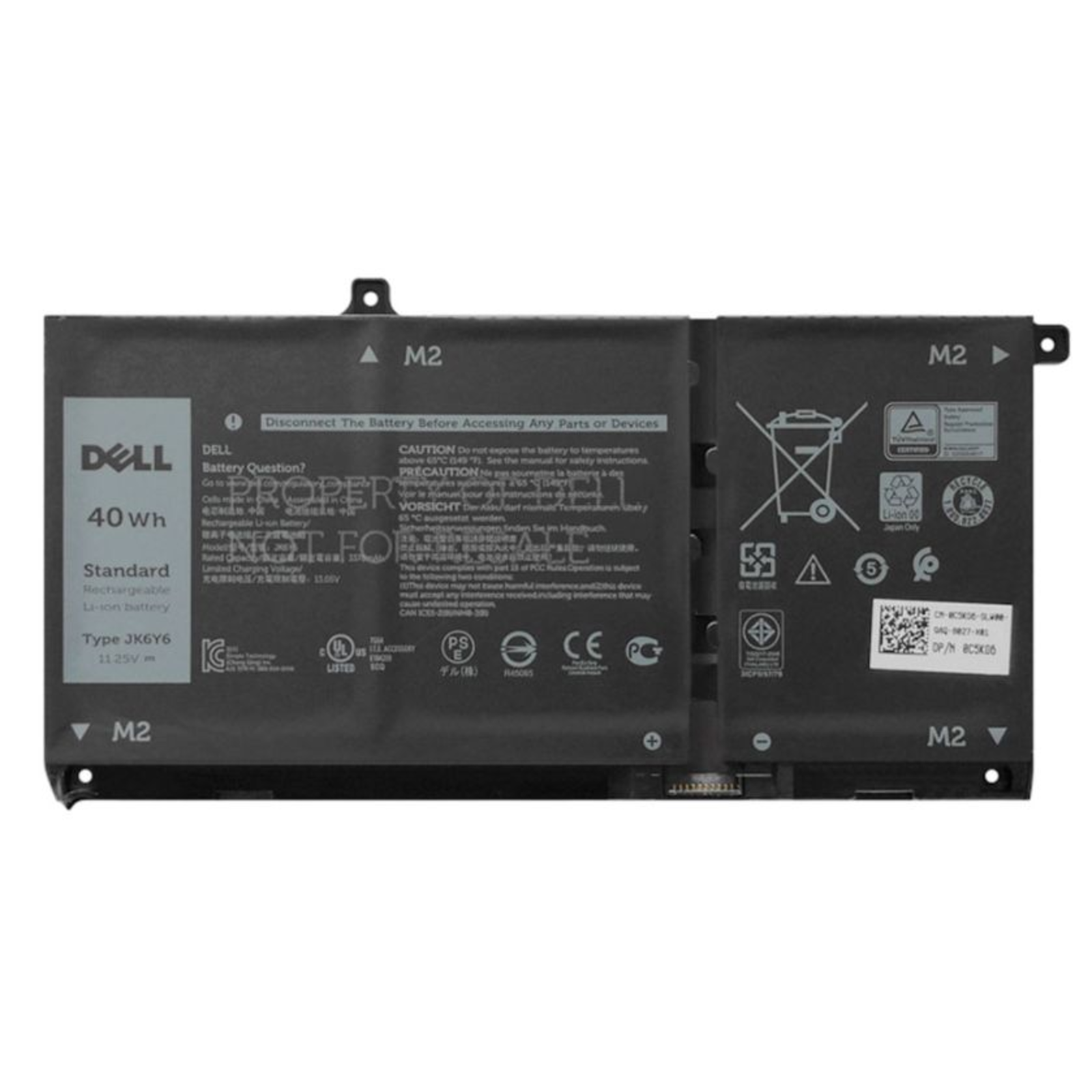 Dell Main Battery Pack 11.25V 3550mAh Vostro 5502