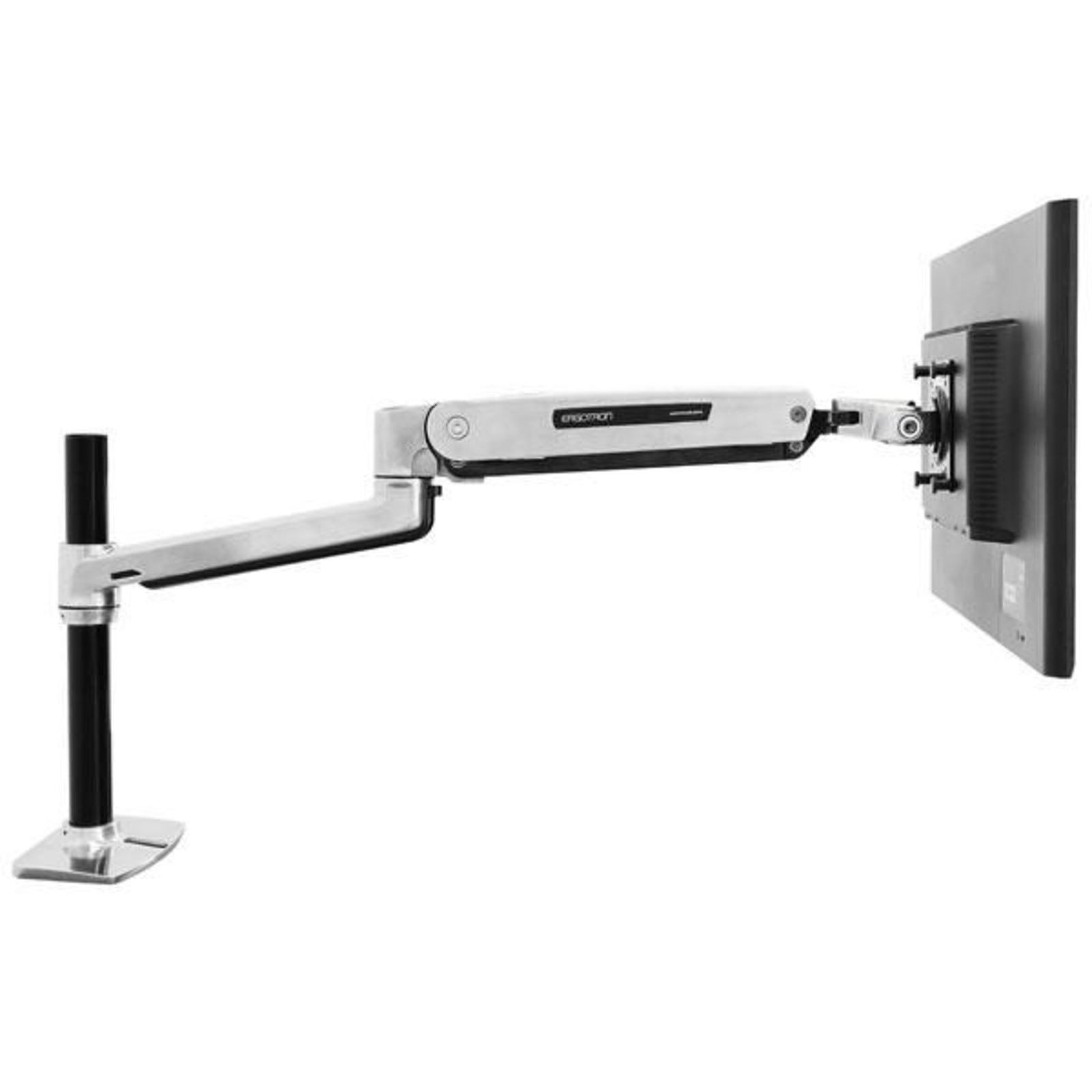 Ergotron LX Sit Stand. Desk Mount LCD Arm. Polished