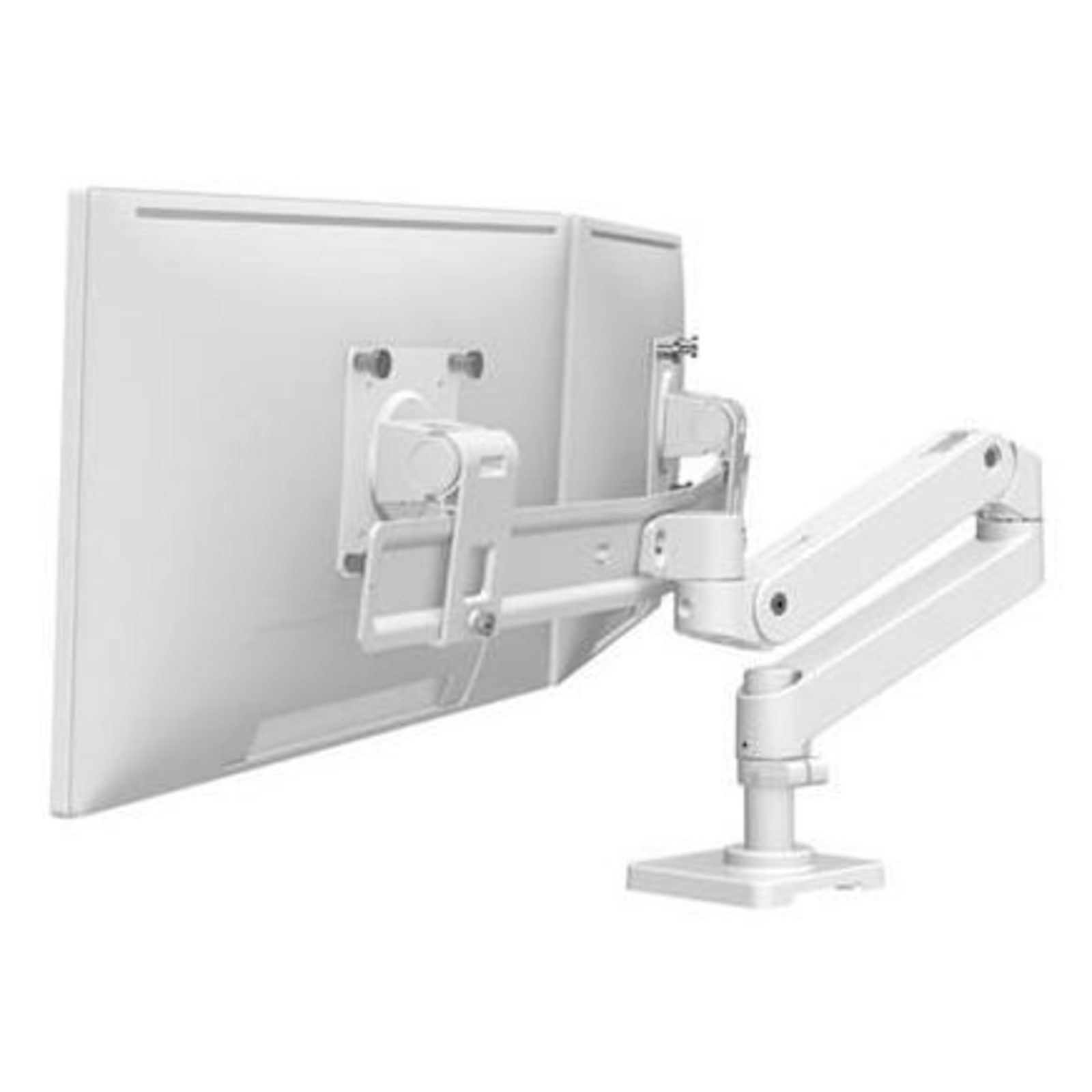 ERGOTRON LX Pro Desk Dual Direct Arm 2 Monitor Stand White