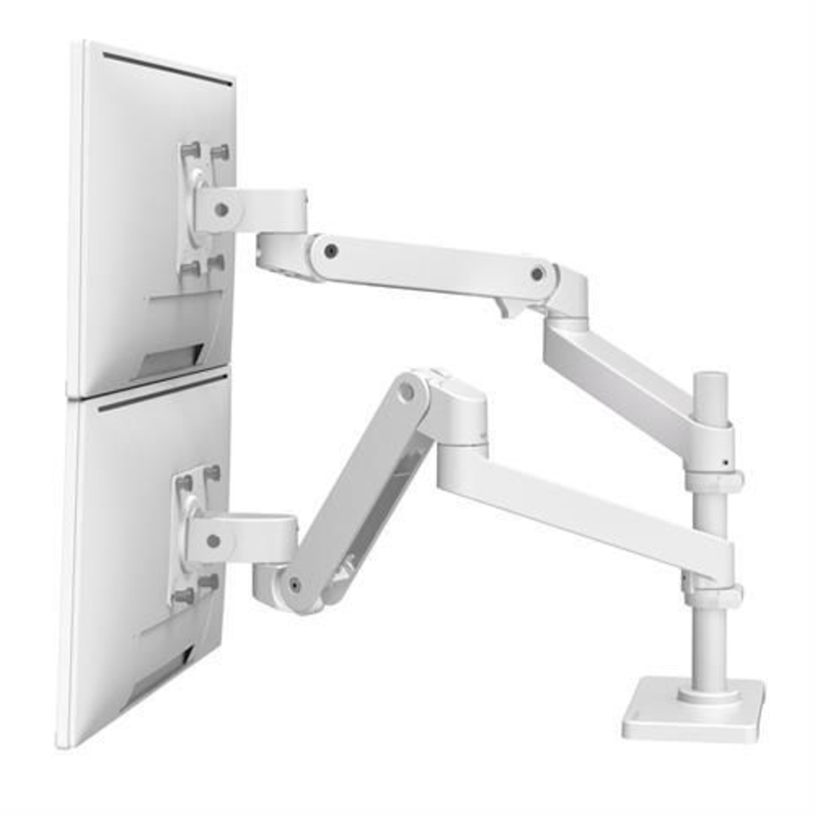 ERGOTRON LX Pro Dual Stacking Arm Double Arm Stand for 2 Monitors White