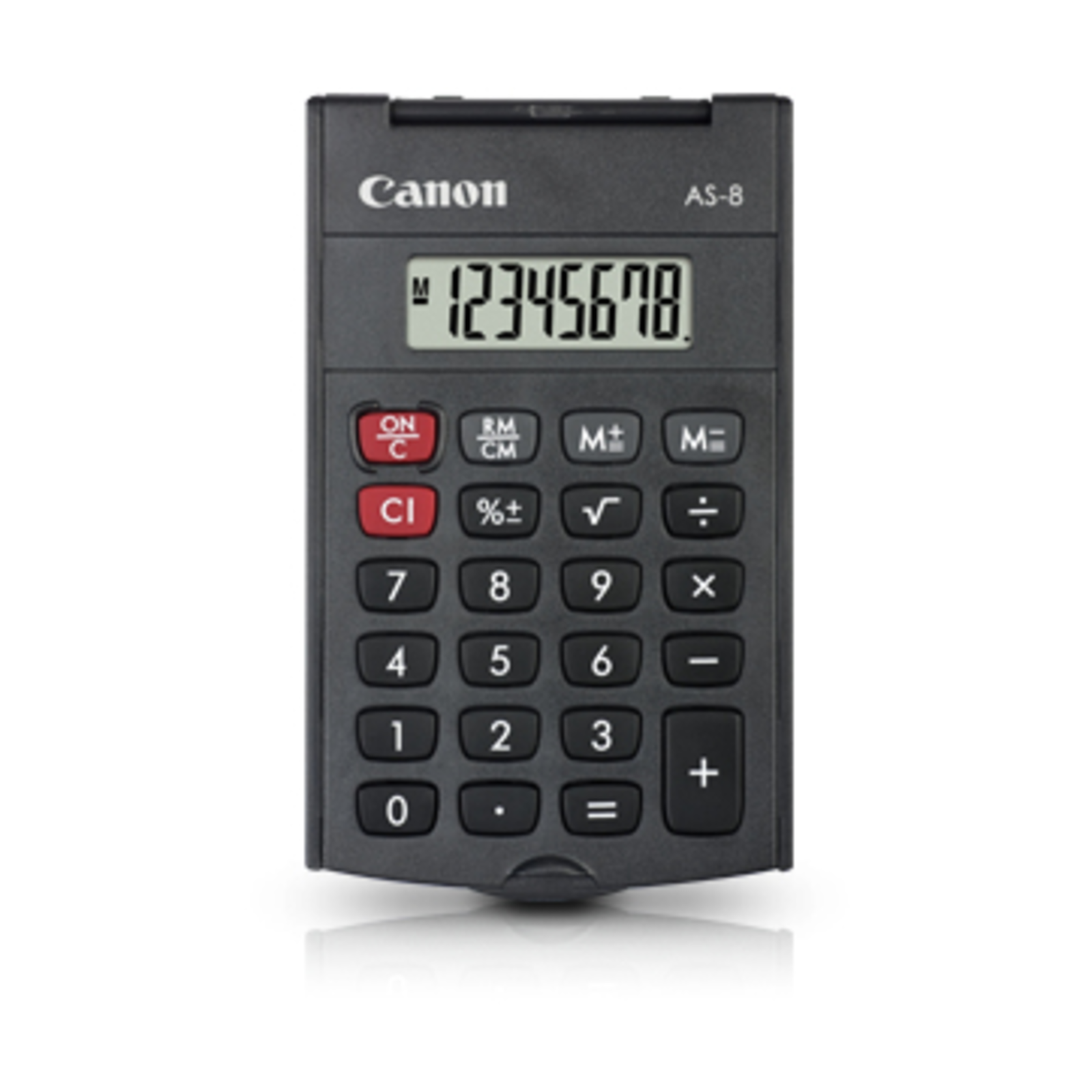 Canon AS-8 Calculator Dark Grey Display (digits) 8 Battery-powered (W X H X D) 60 X 11.4 X 97 Mm
