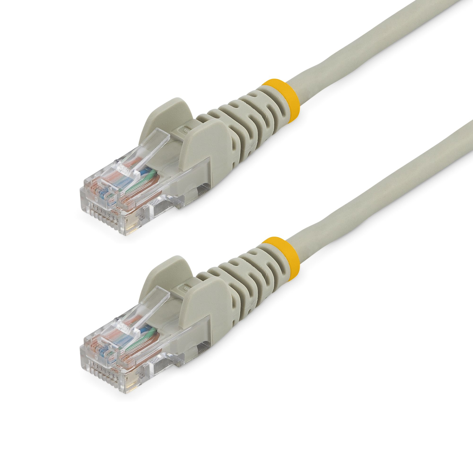 StarTech.com Cat5e Patch Cable with Snagless RJ45 Connector Network Cable 5m Grey Patch Cable RJ-45