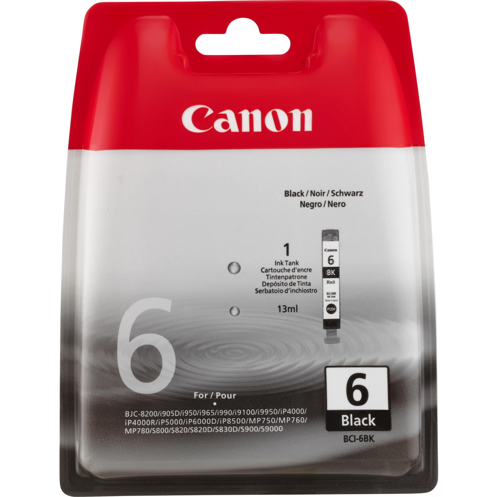 Canon BCI-6BK Black Original Ink Container
