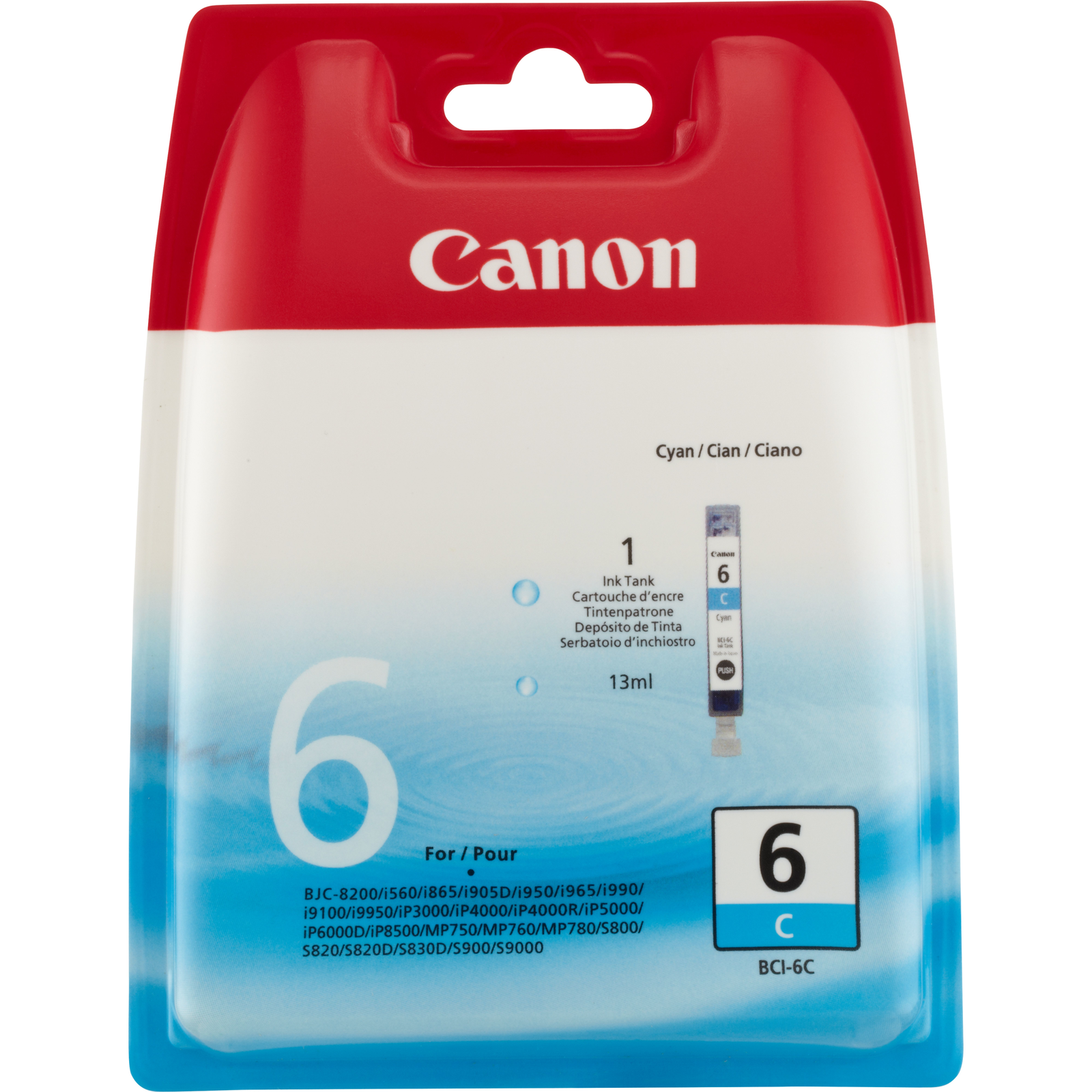 CANON 4706A002 Canon BCI6C Ink cyan BJC-8200 I560 I950 S800/S820D/S830D/S900