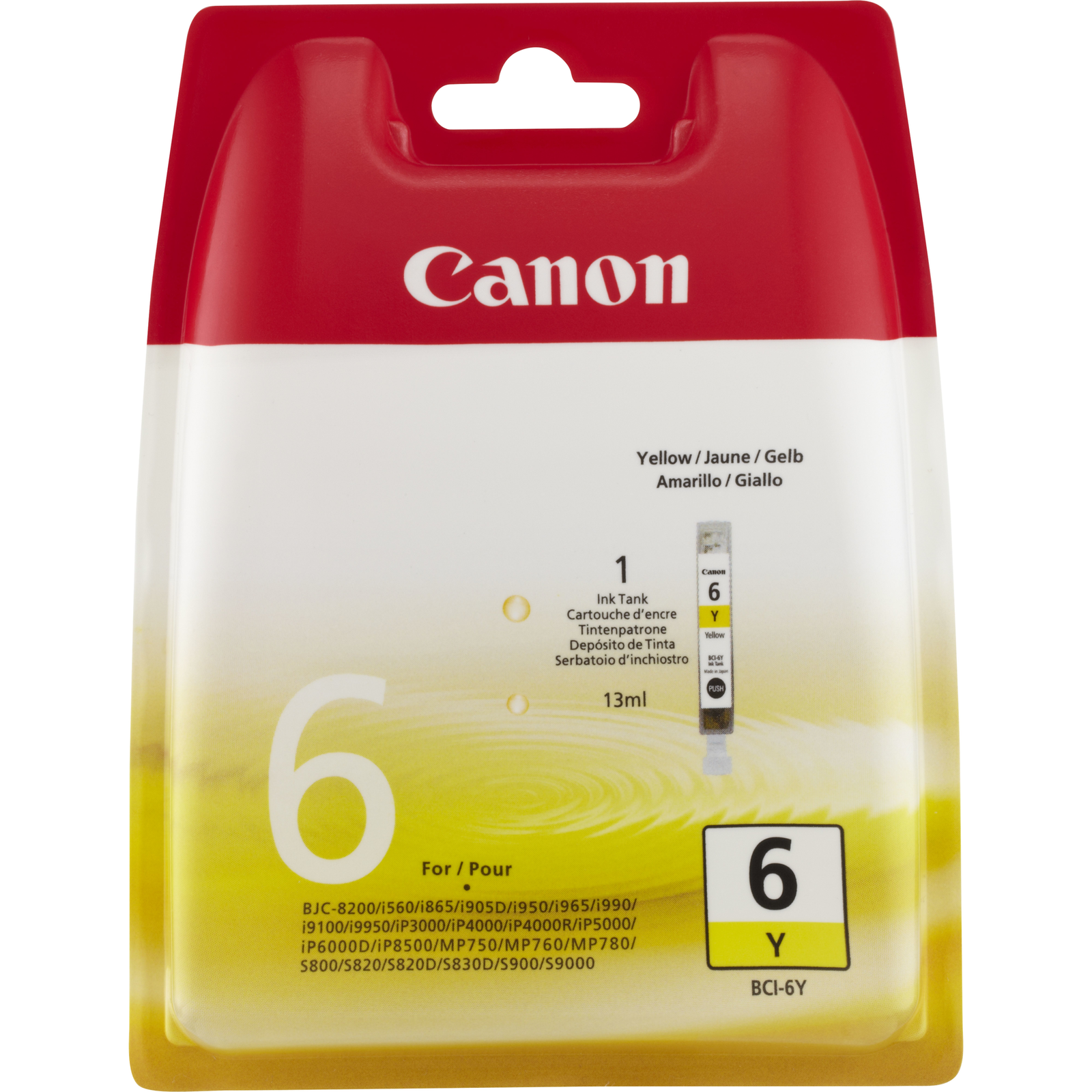 Canon BCI-6Y Yellow Original Ink Container