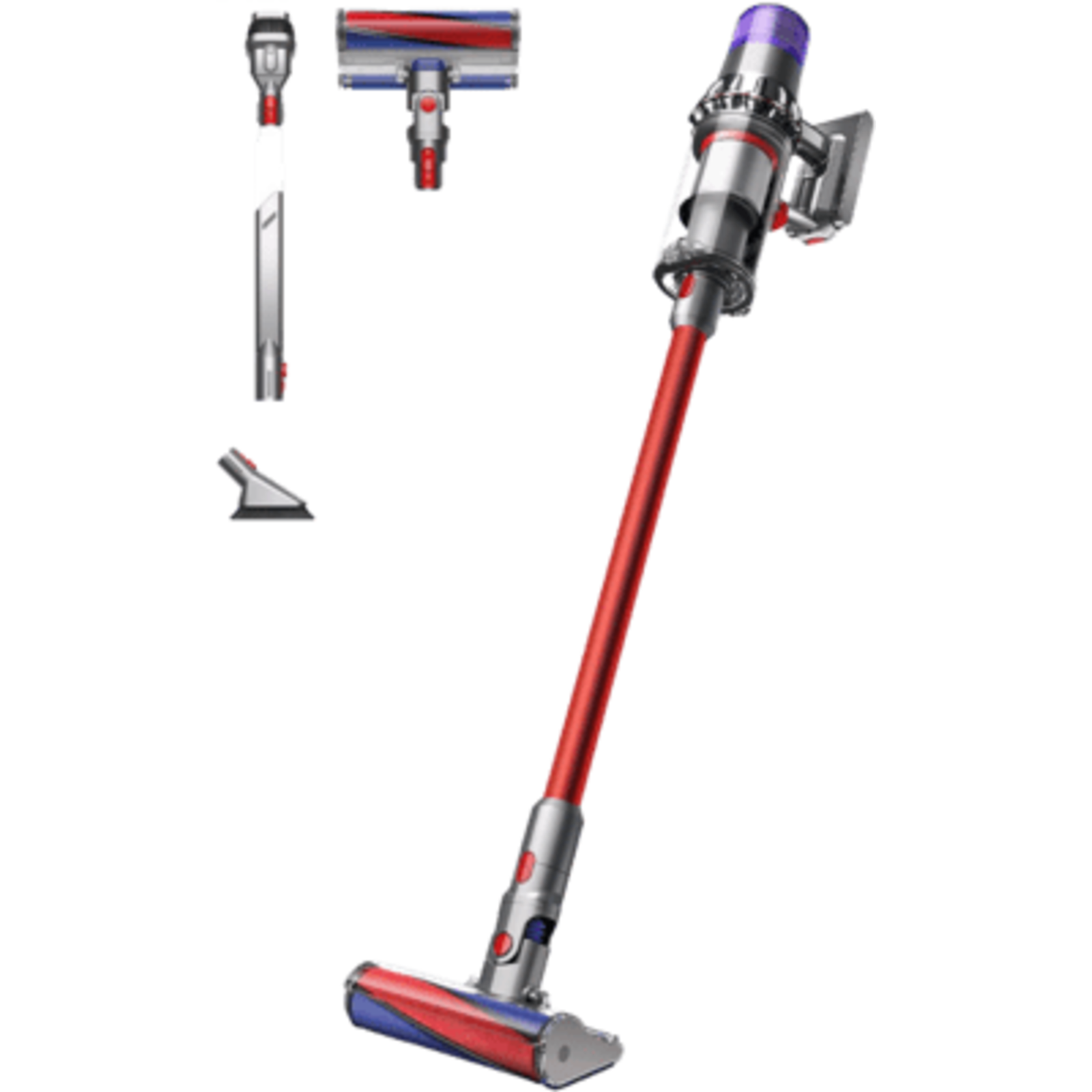 Dyson V11 Fluffy Nickel Red (2023) Stick/handheld Vacuum Cleaner 185AW 0.77liter