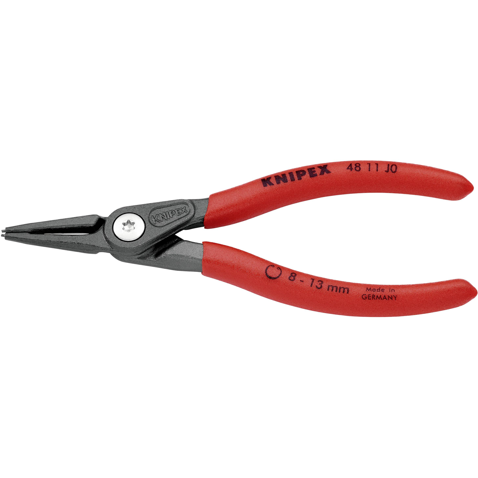 KNIPEX 48 11 J0 Circlip Pliers Chrome Vanadium Steel Plastic Red 14 Cm 105 G