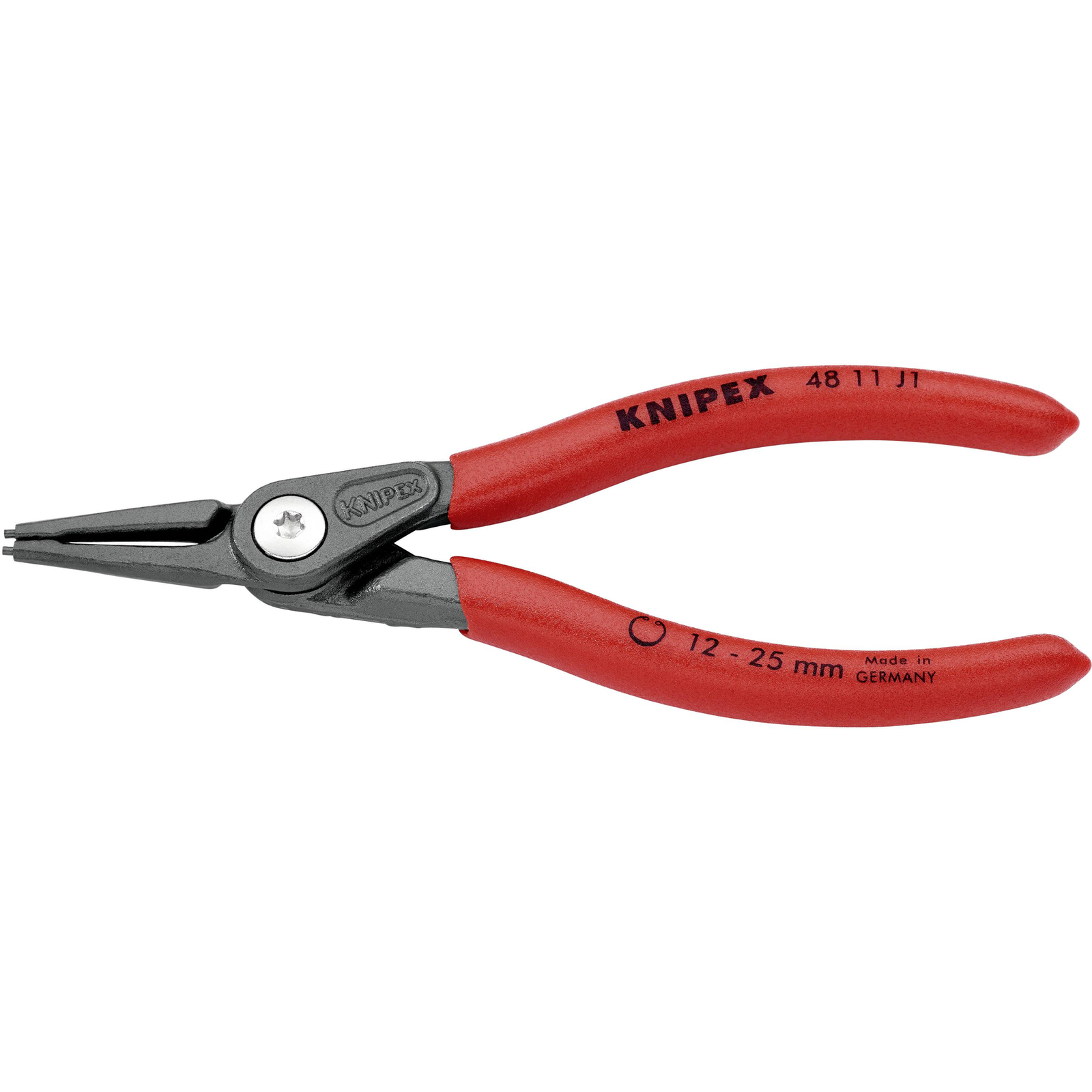 KNIPEX 48 11 J1 Circlip Pliers Chrome Vanadium Steel Plastic Red 14 Cm 105 G
