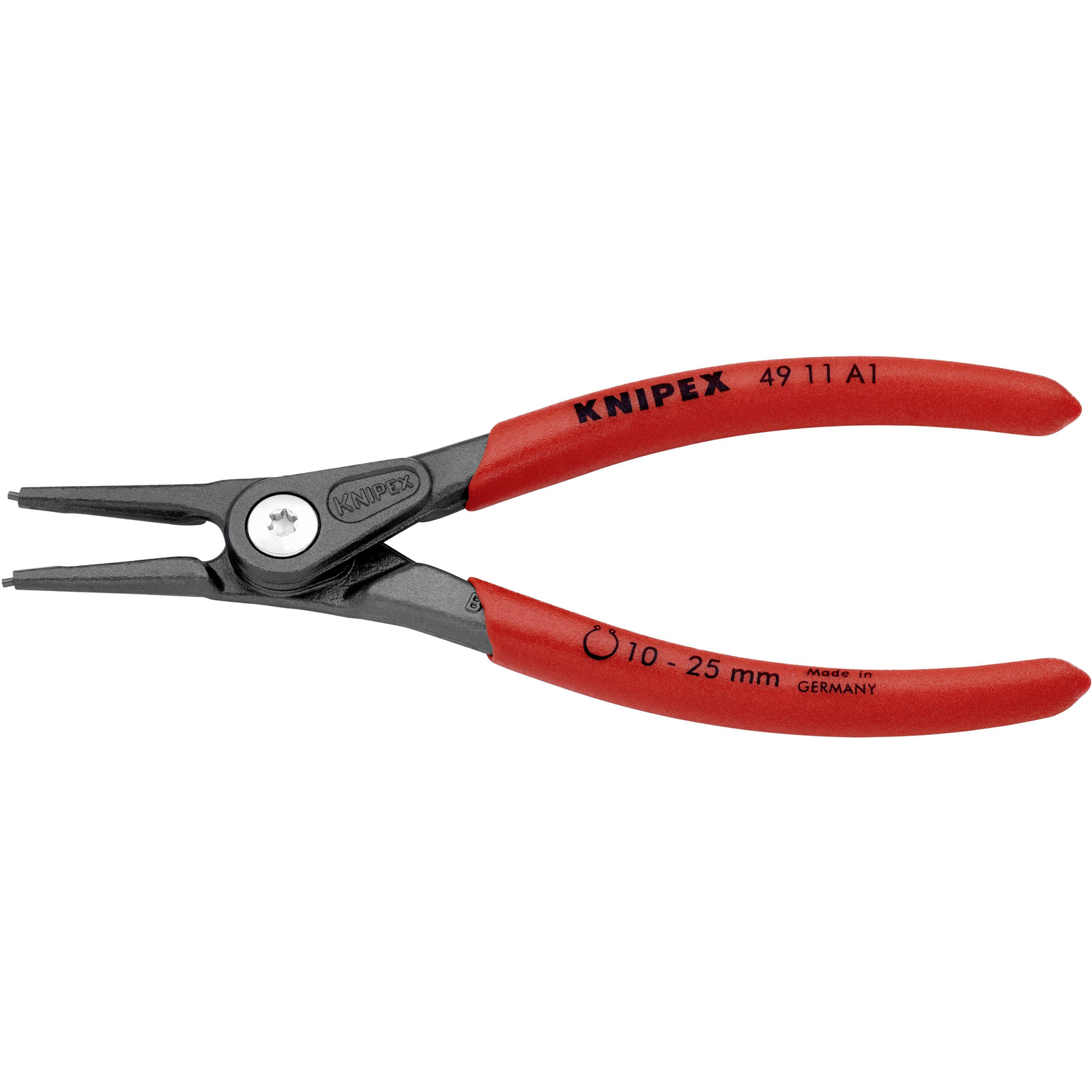 KNIPEX 49 11 A1 Circlip Pliers Chrome Vanadium Steel Plastic Red 14 Cm 100 G