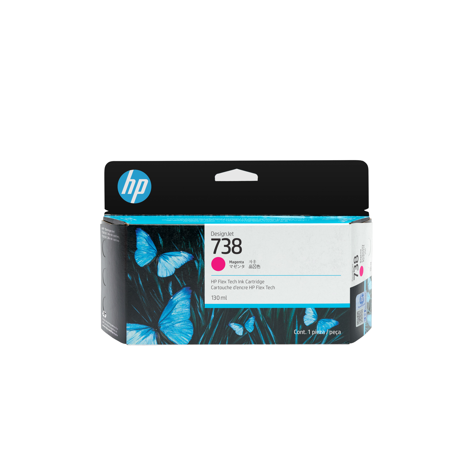HPI 738 130 Ml magenta Original DesignJet Ink Cartridge for DesignJet T950