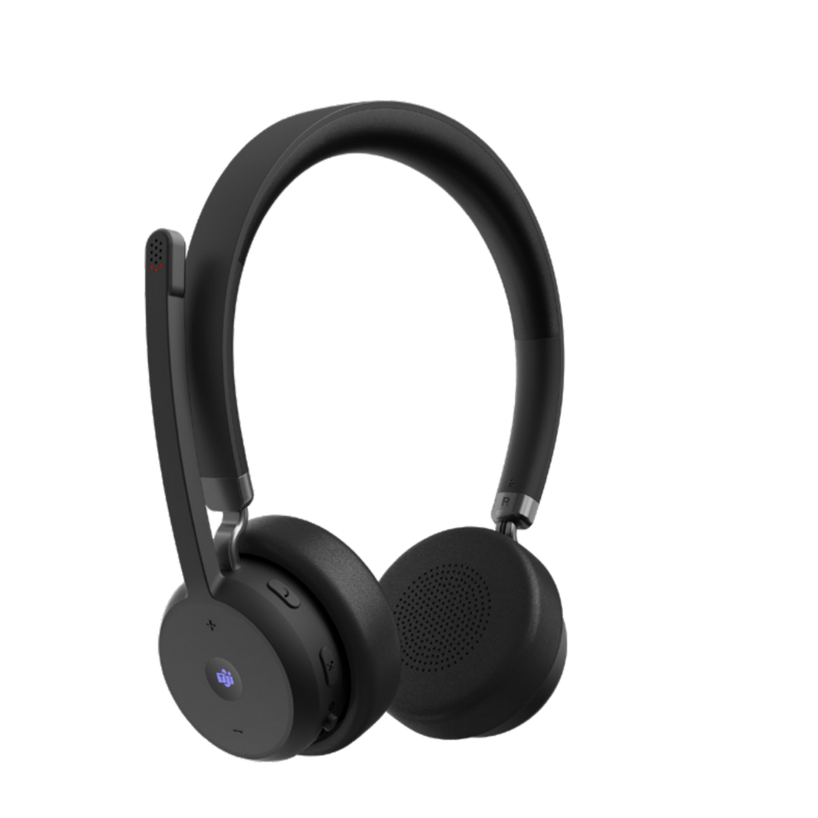 Lenovo Headset On-Ear Bluetooth Wireless Adapter USB-A Via Bluetooth Black Certified for Teams