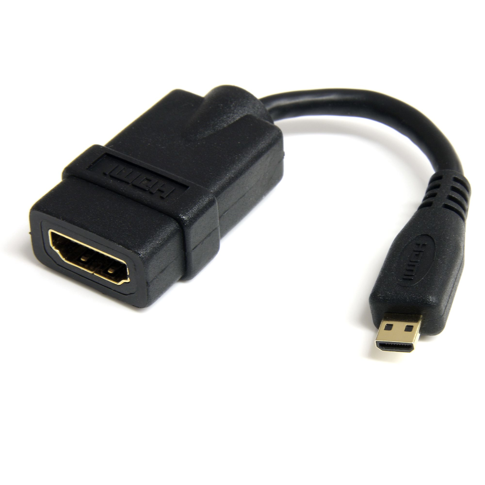 Lenovo StarTech.com HDMI to Micro HDMI 5in High Speed Adapter HDMI Adapter 19 Pin Micro HDMI Type D