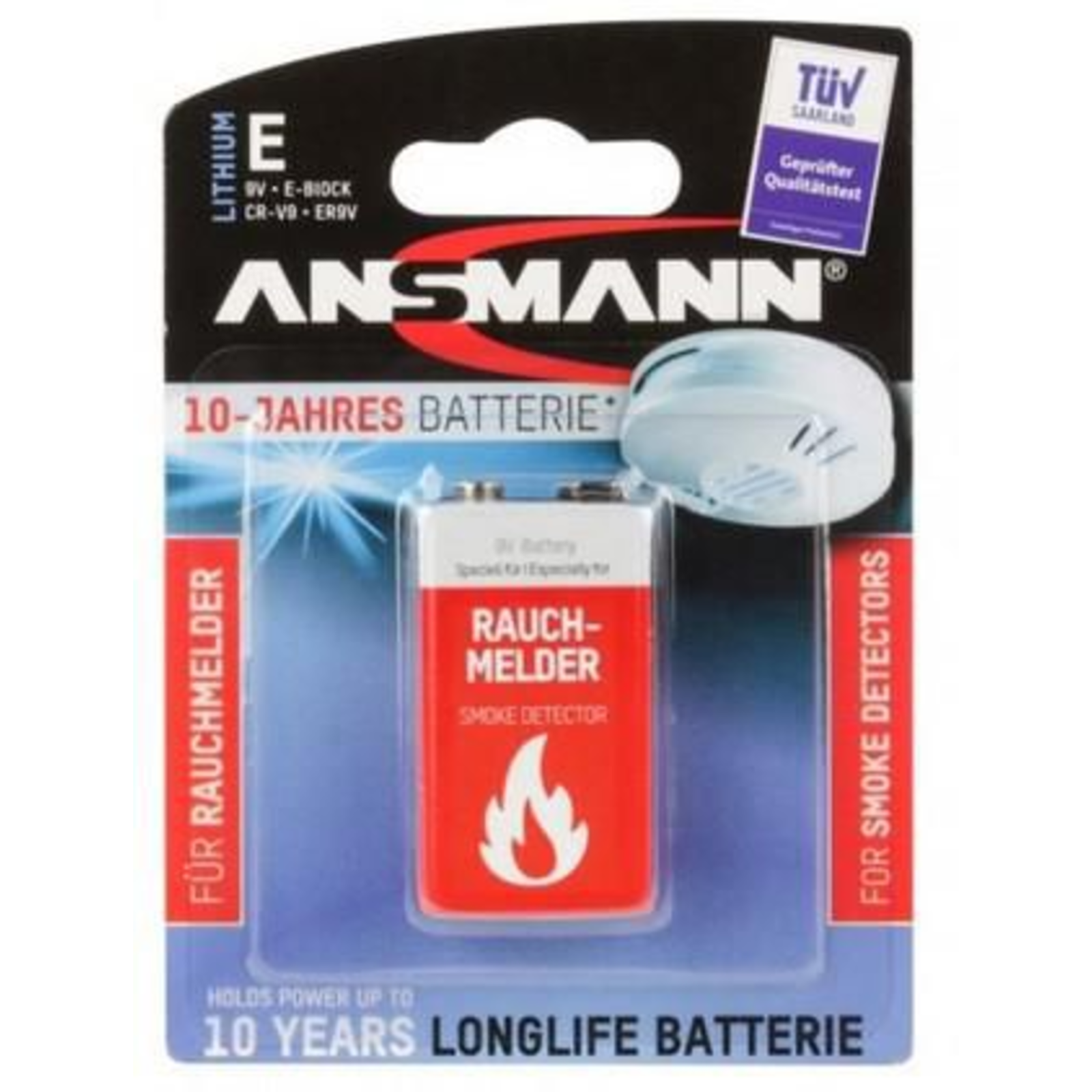 Ansmann Battery 9V Li Red