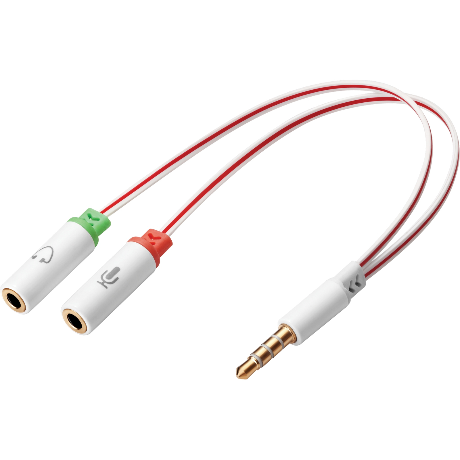 SANDBERG Headset Converter Headset Adapter 4-pin Mini Plug Male to Mini-phone Stereo 3.5 Mm Female