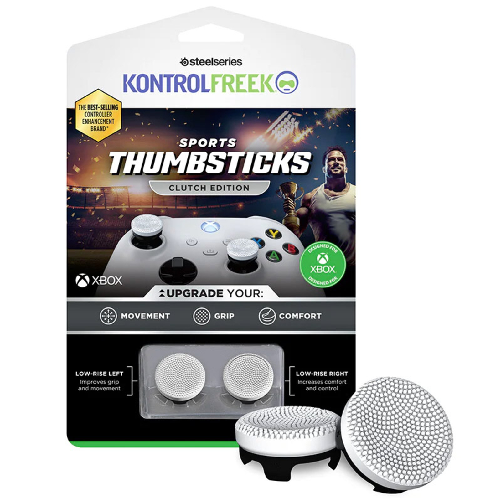 SteelSeries KontrolFreek Sports Clutch Wht/Blk XBX
