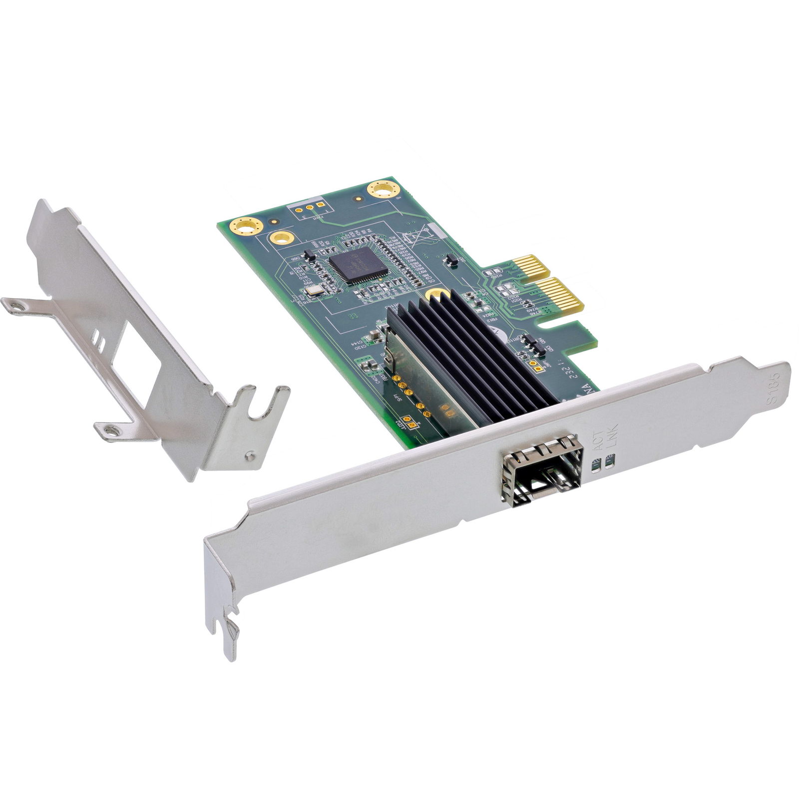 InLine Gigabit Network Card 1x SFP PCIe X1 Incl. Low Profile Slot Bracket