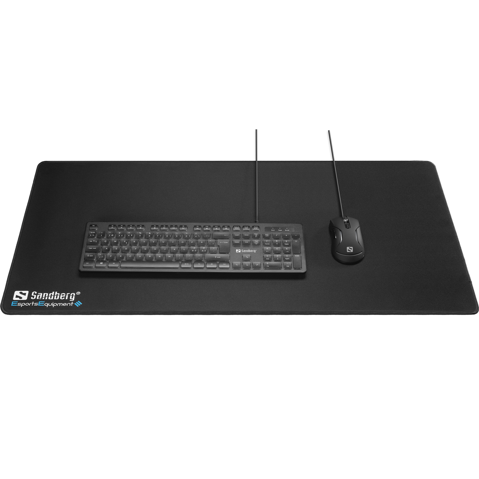 Sandberg Gamer Desk Pad XXXL Black Unicoloured Gaming Mouse Pad 90x45cm