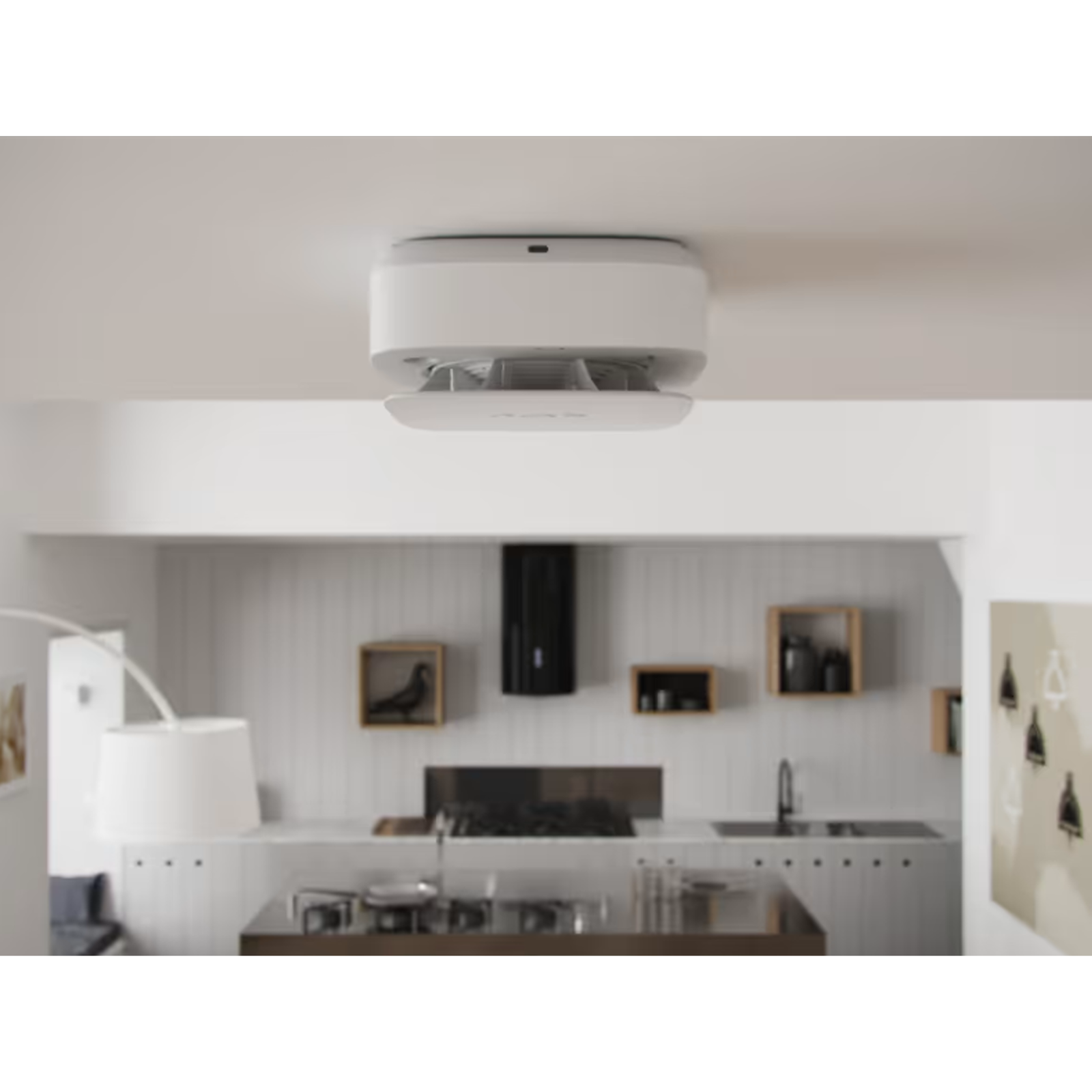 AJAX Black Fire Detector Wireless Fire Smoke CO Replaceable Battery Hub/Hub2/Hub Plus/ Hub Hybrid